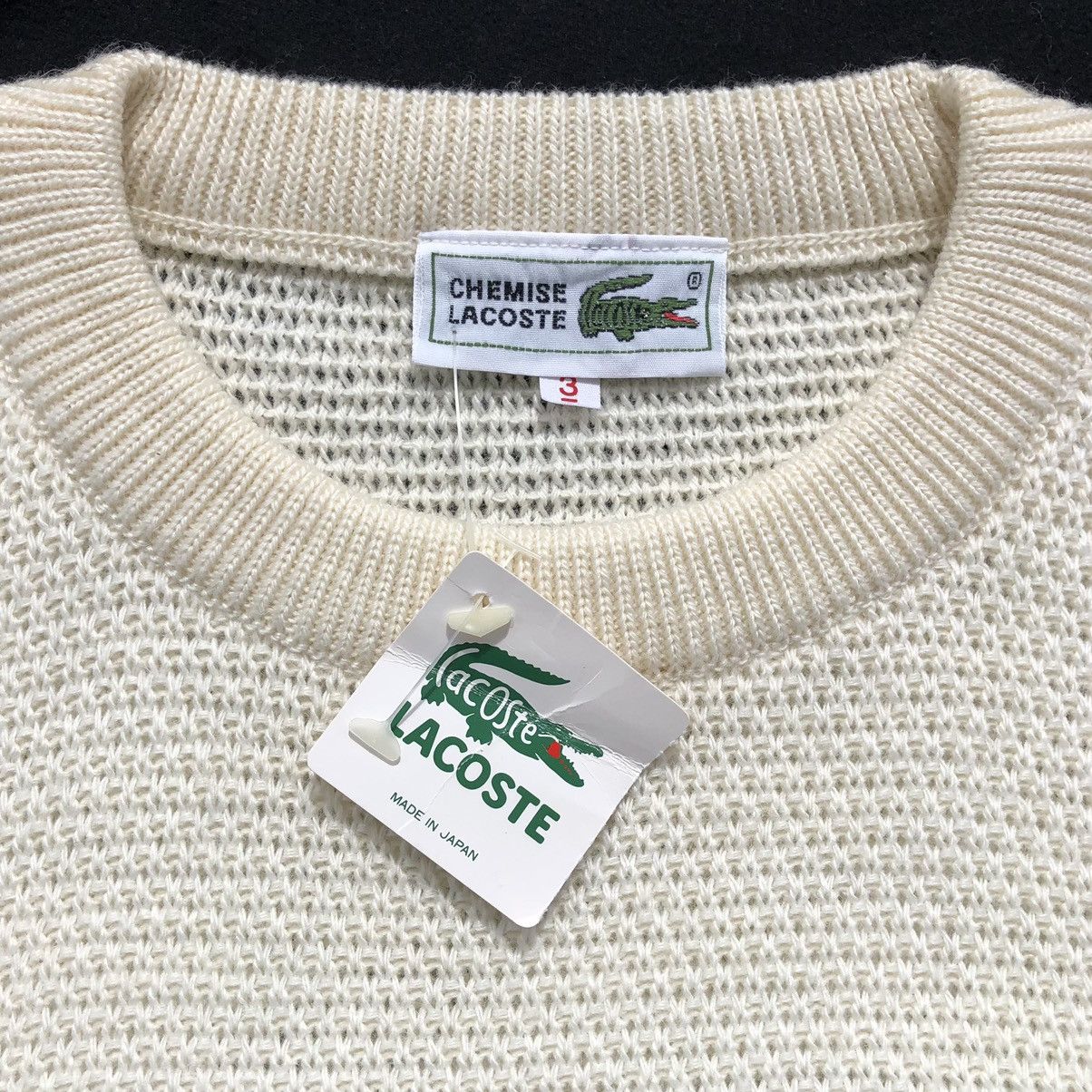 Lacoste Vintage Lacoste Knitted Sweatshirt Made In Japan 🇯🇵 Size US M / EU 48-50 / 2 - 11 Thumbnail