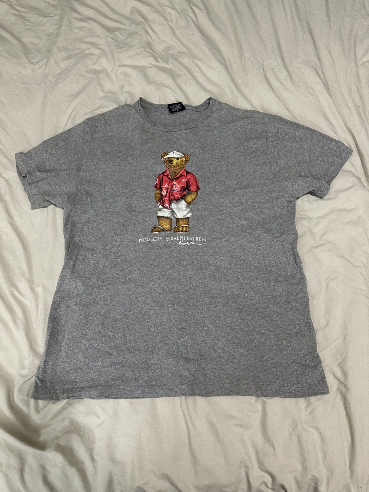 Polo Ralph Lauren Vintage Basketball Polo Bear T-Shirt Size US M / EU 48-50 / 2 - 1 Thumbnail