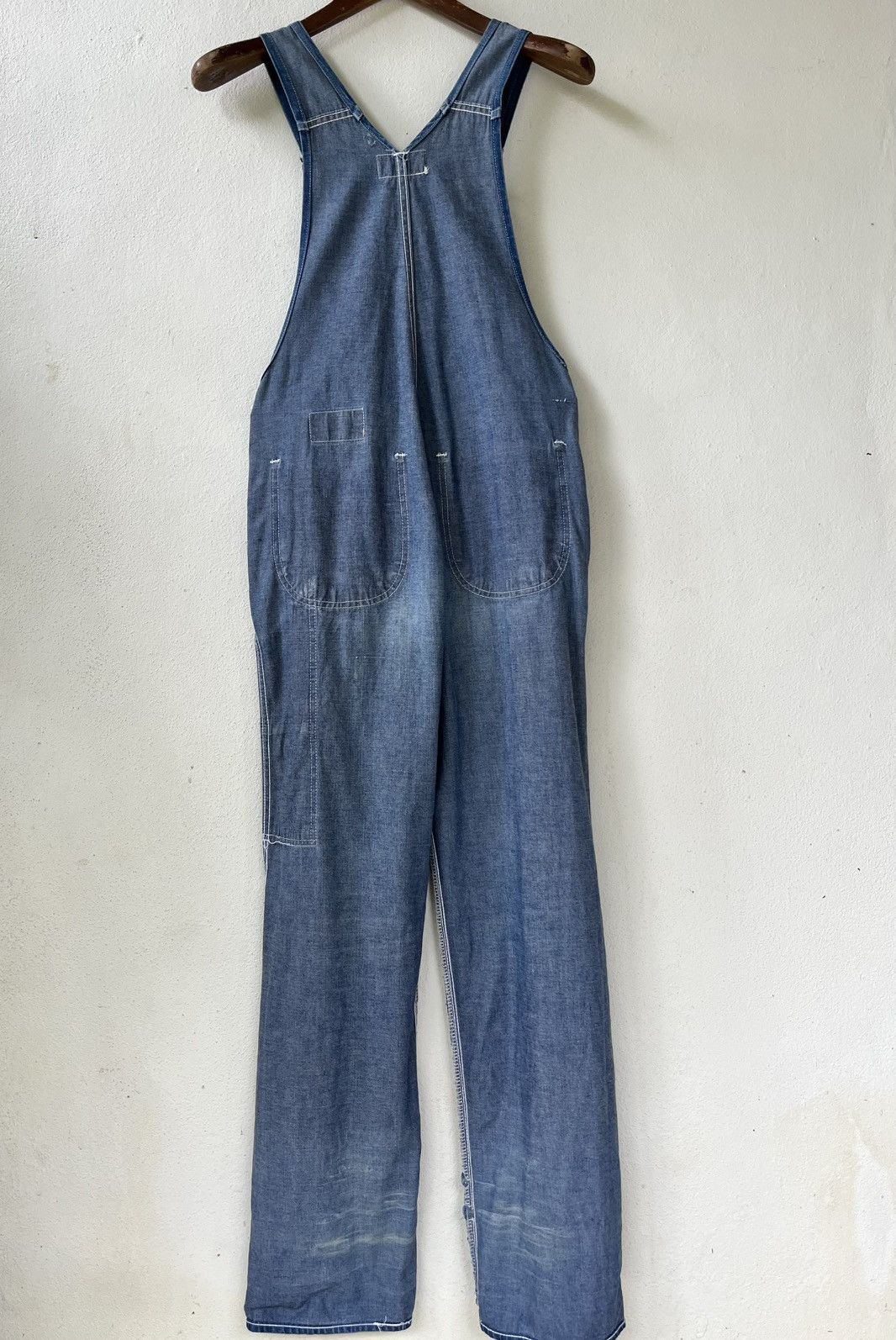 Vintage vintage BOBSON Denim Overalls/ Dungarees Size US 33 - 9 Thumbnail