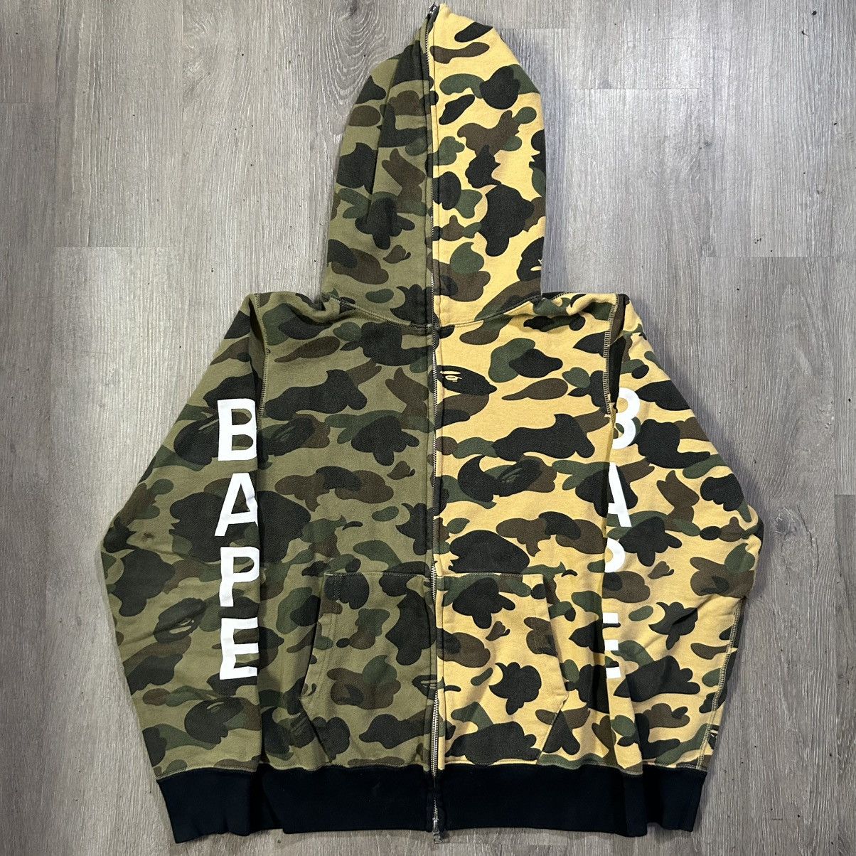 Bape BAPE 1st Camo Half Full Zip Hoodie Size US M / EU 48-50 / 2 - 1 Thumbnail