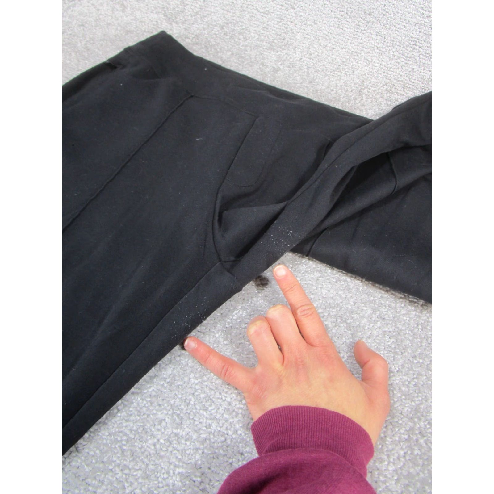 Athleta Athleta Pants Womens 10 Black Straight Stretch Dress Pants Size 32" / US 10 / IT 46 - 2 Thumbnail