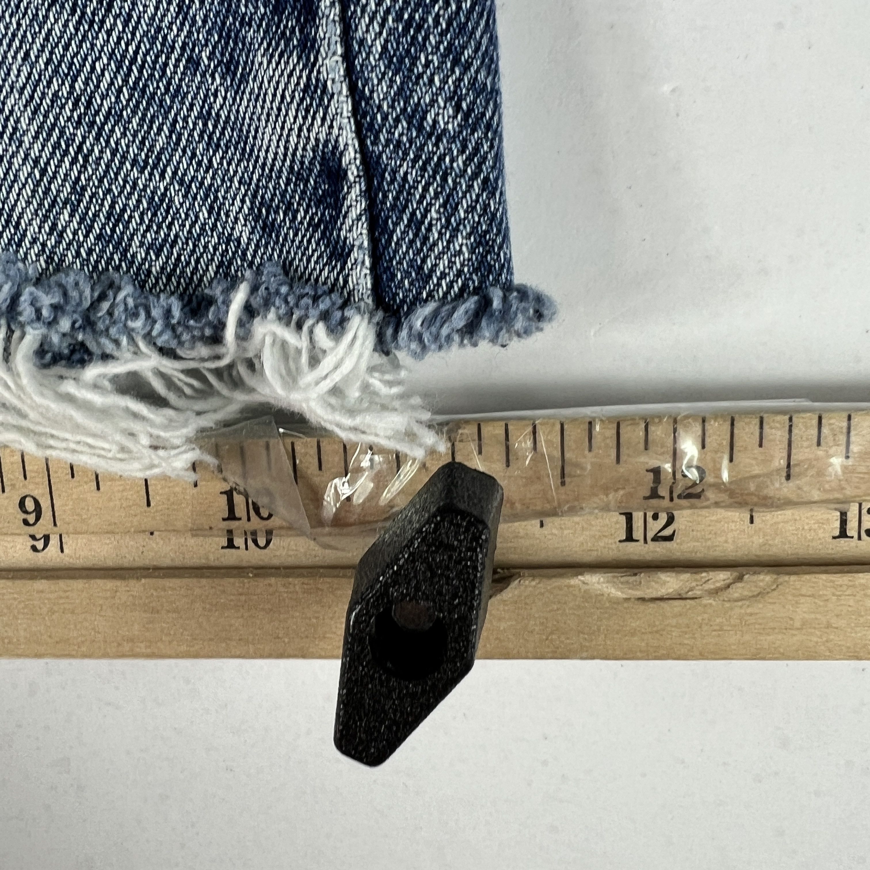 Levi's × Vintage Y2K Levi's Jean Shorts Blue Whiskers Cut Off Denim Jorts Size US 33 - 12 Thumbnail