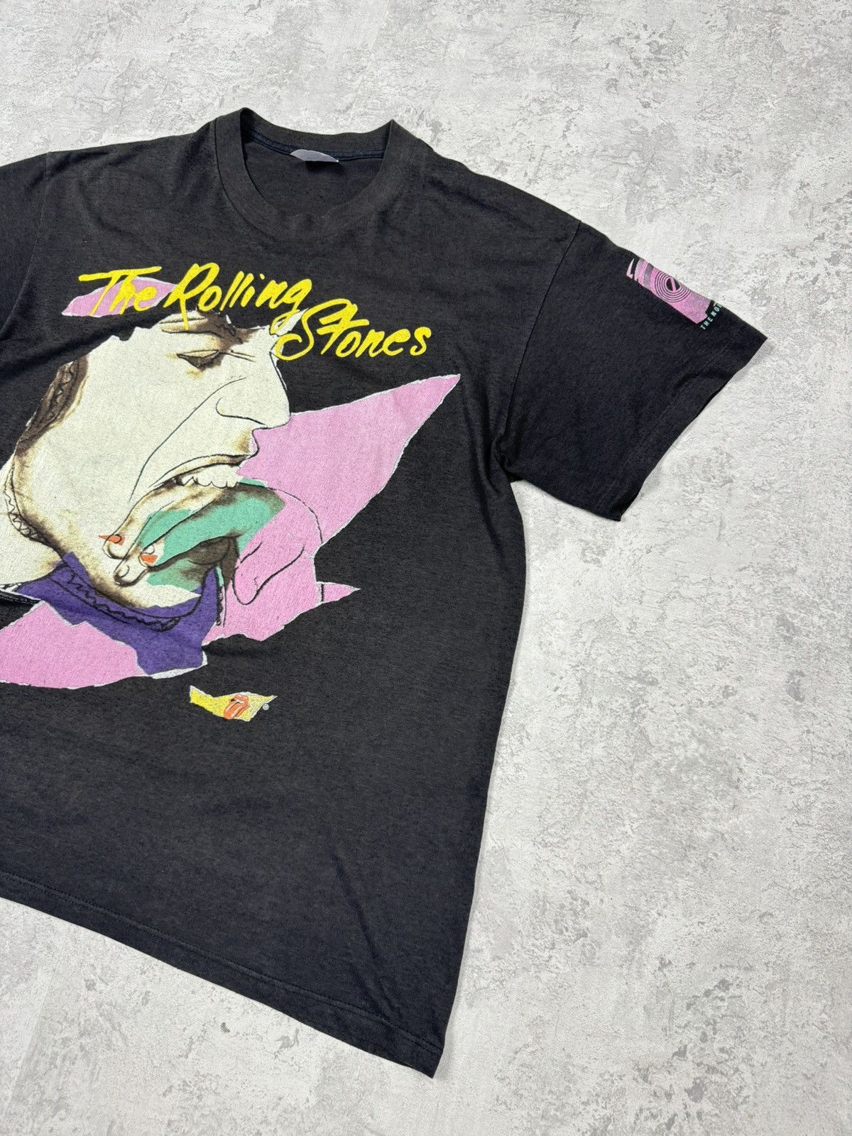 The Rolling Stones Vintage 1989 The Rolling Stones North American Tour T-Shirt Size US L / EU 52-54 / 3 - 3 Thumbnail