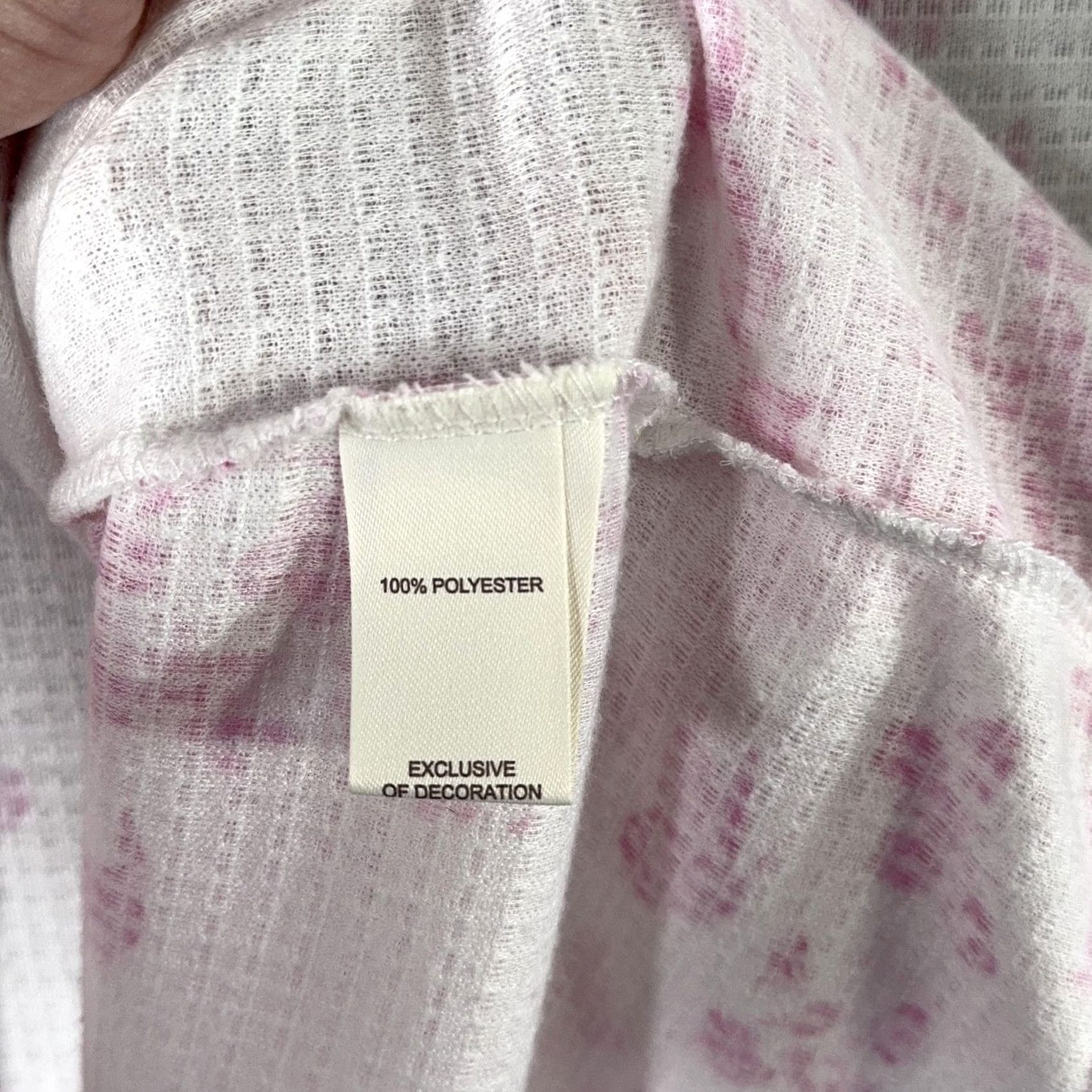 Laura Ashley Laura Ashley Robe Women's Medium Floral Zip Long Sleeve Pockets Waffle Knit Pink Sleeper Kimono Style Vintage: No Size M / US 6-8 / IT 42-44 - 7 Thumbnail