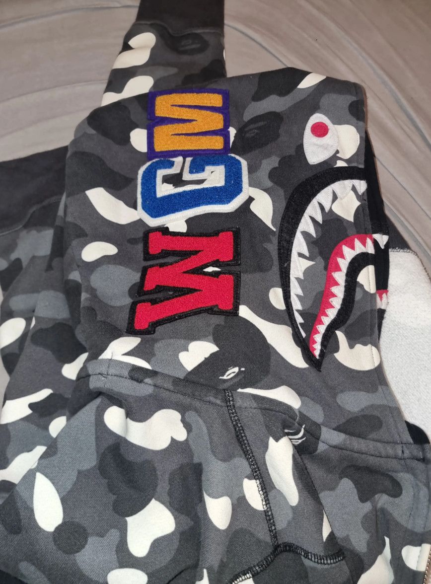 Bape BAPE City Camo Shark Wide Full Zip Double Hoodie Size US M / EU 48-50 / 2 - 3 Thumbnail