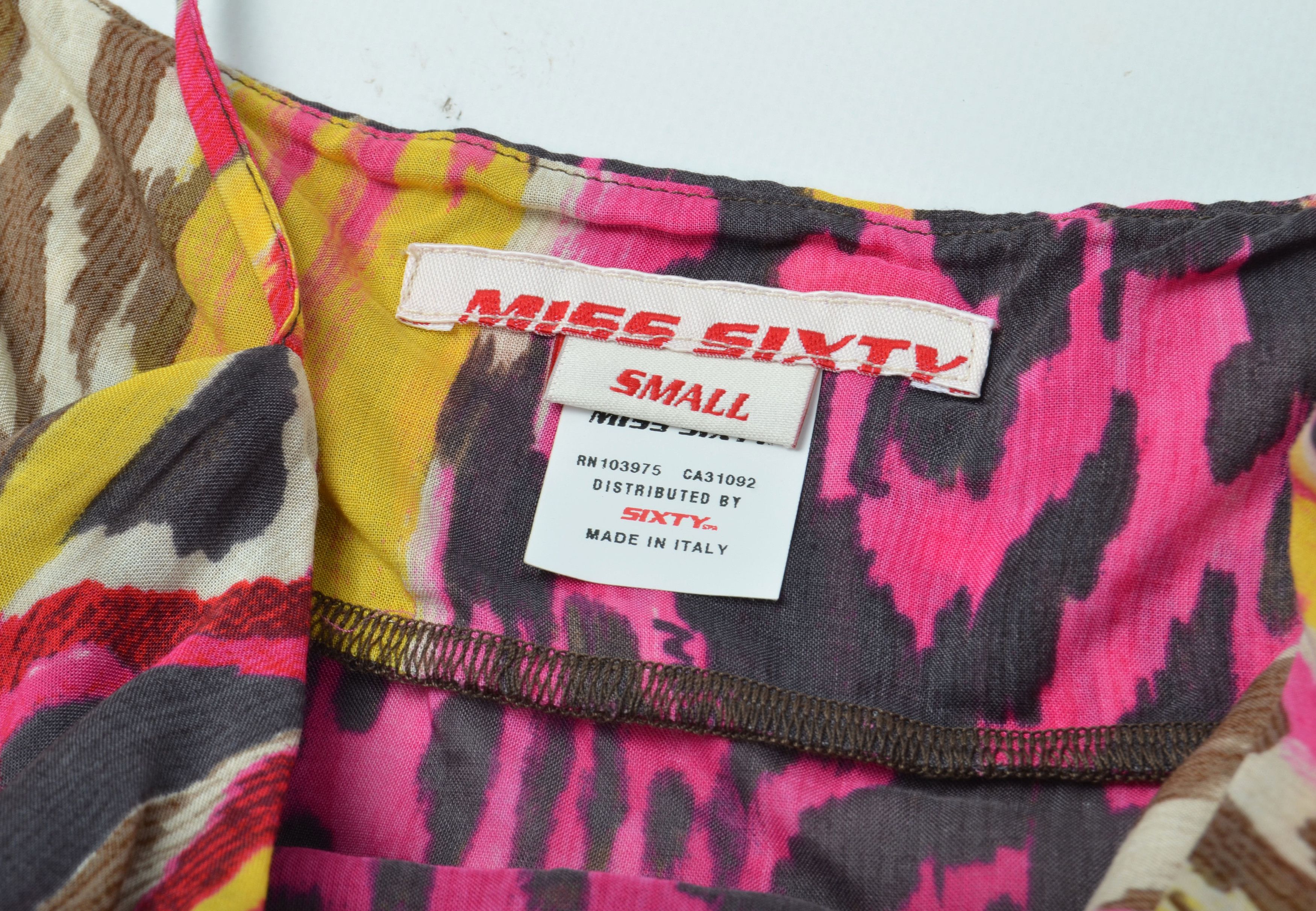 Miss Sixty Miss Sixty Y2K Coquette Multicolor Boho Mini Dress Size S / US 4 / IT 40 - 8 Thumbnail