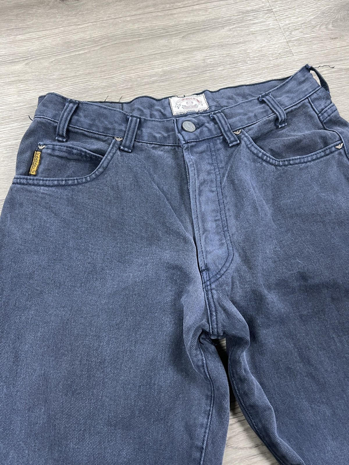 Armani ARMANI JEANS 90s Tapered Denim Logo Metal Size 32 Size US 32 / EU 48 - 5 Thumbnail