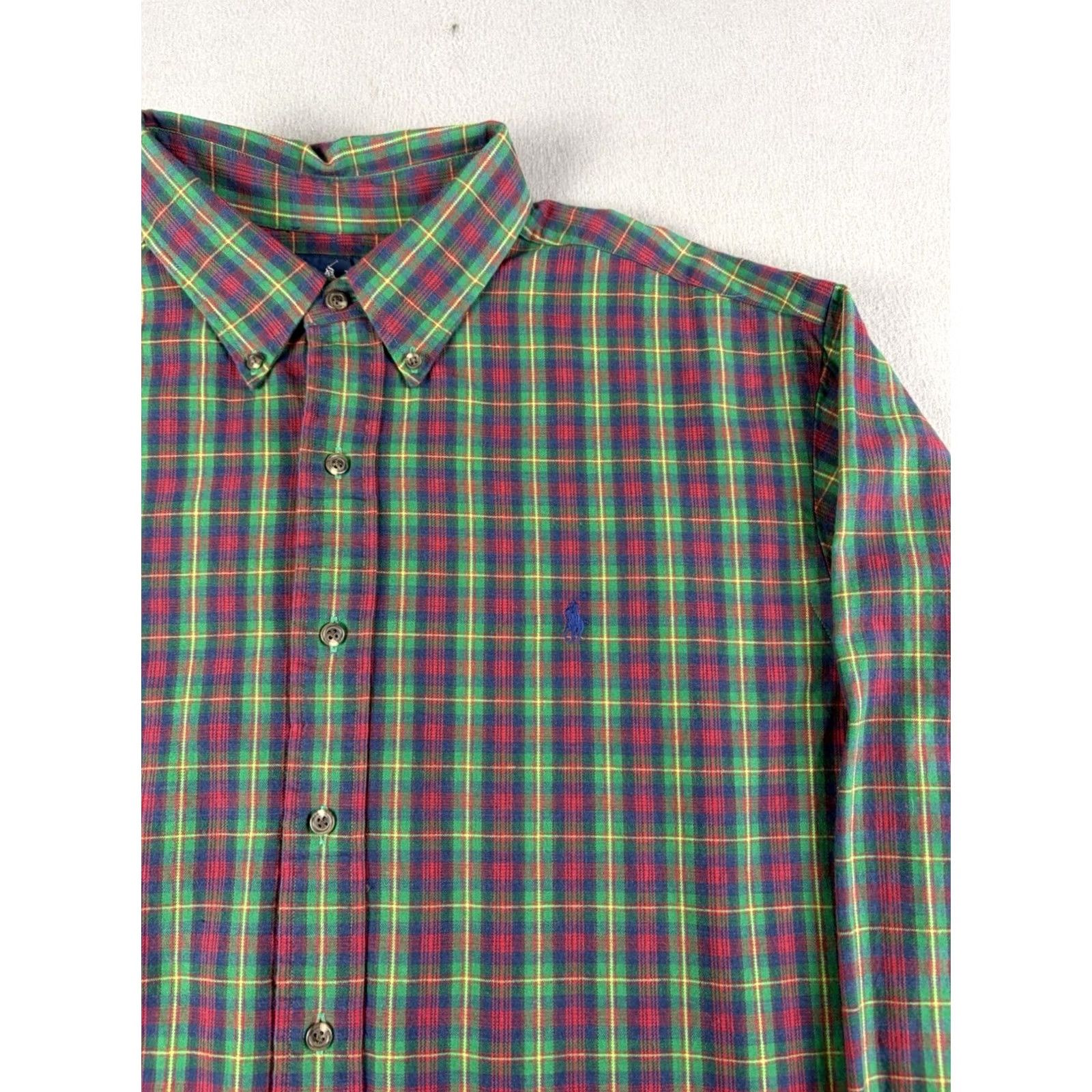 Polo Ralph Lauren Polo Ralph Lauren Shirt Men XL Multicolor Plaid Button-Down Cotton Pony Mens Shirt XL Multicolor Plaid Button-Down Cotton Pony Size US XL / EU 56 / 4 - 2 Thumbnail