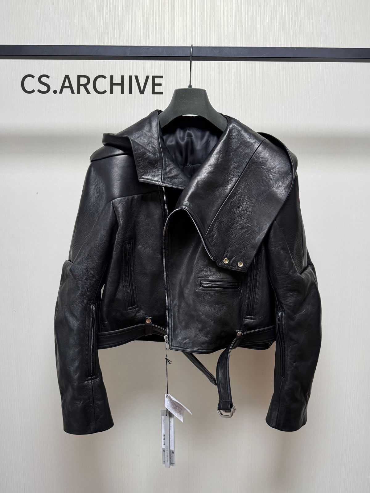 Rick Owens Cropped Jacket Black | Grailed