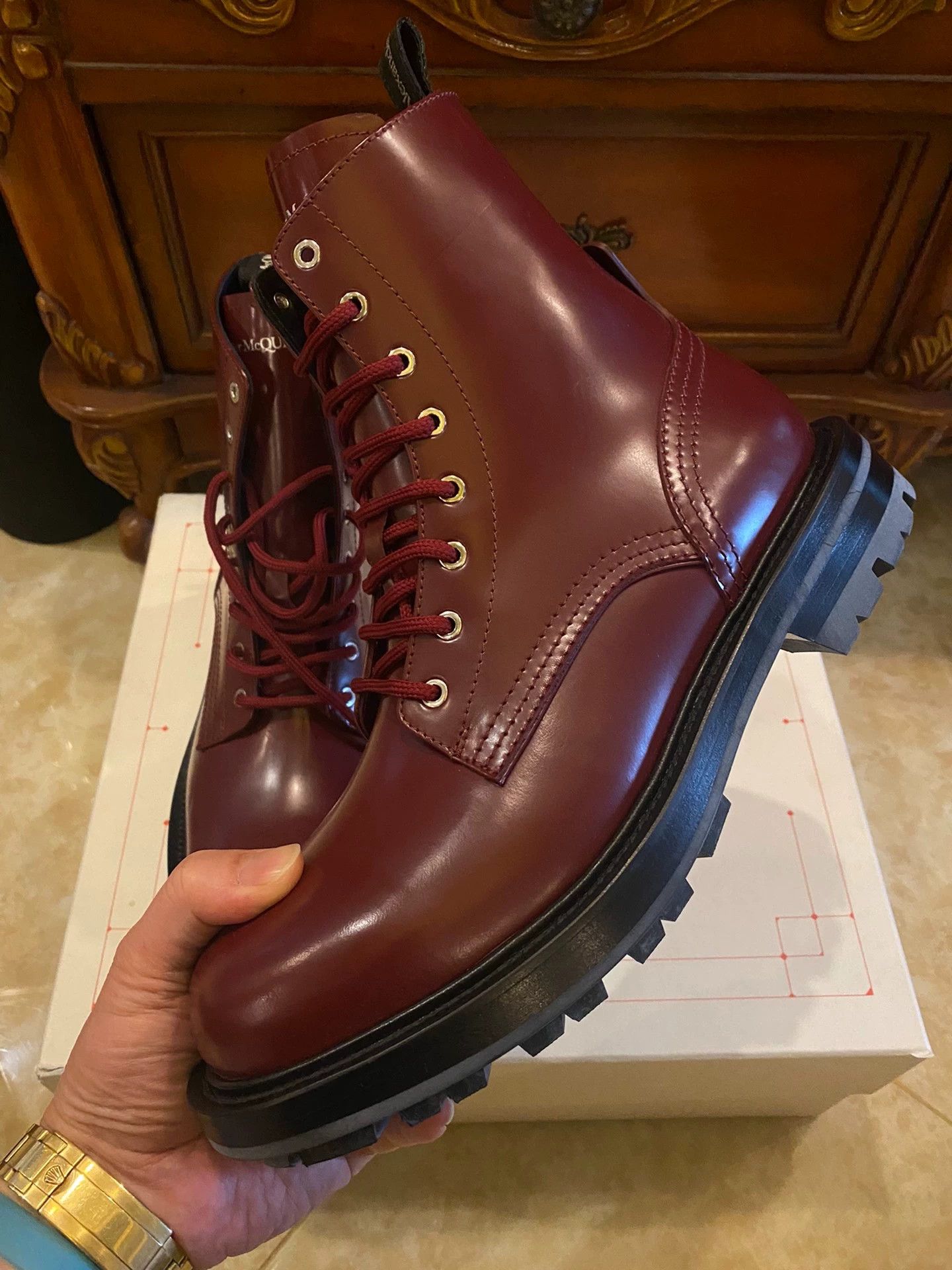 Alexander McQueen Alexander McQueen Italian High-Top Combat Boots 41 Size US 8 / EU 41 - 4 Thumbnail