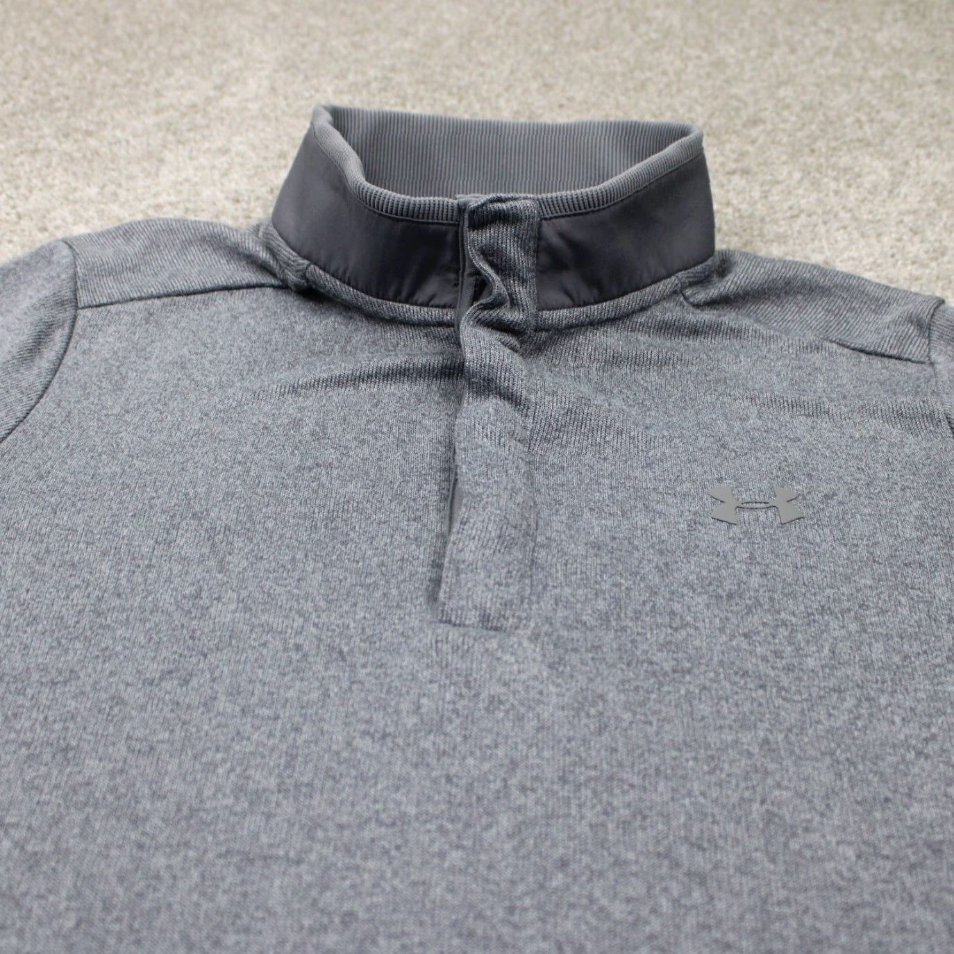 Under Armour Under Armour Sweatshirt Mens Medium Gray UA Coldgear Loose Fit 1/4 Zip L/S Jacket Style Pullover Regular Fit 1/4 Zip Sports Gear Hoodie Size US M / EU 48-50 / 2 - 4 Thumbnail