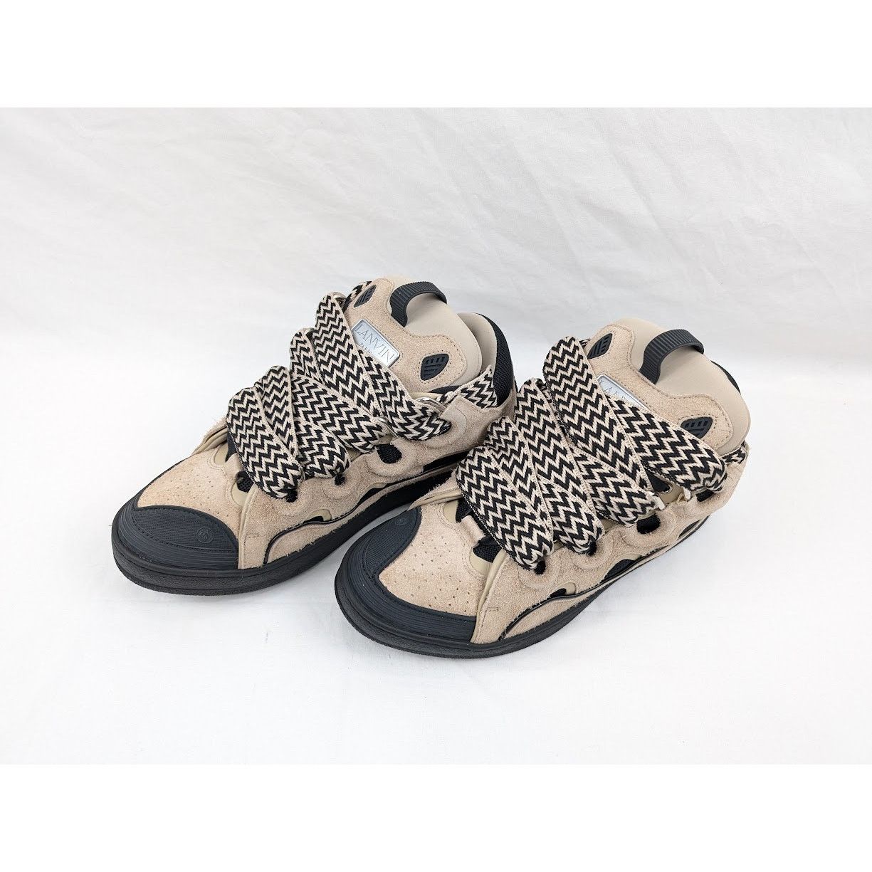 Lanvin o1rshd1 Curb Sneakers in Light Brown/Black Size US 13 / EU 46 - 19 Thumbnail