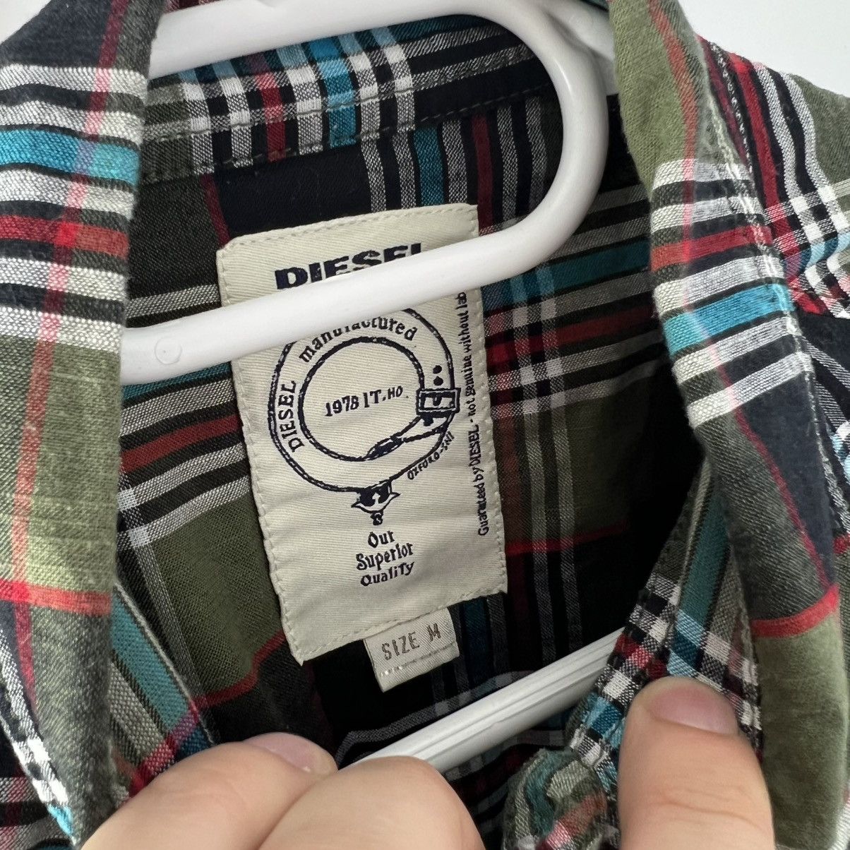 Diesel Vintage Diesel Checkered Button Up Shirt Streetwear Style Size US M / EU 48-50 / 2 - 4 Thumbnail