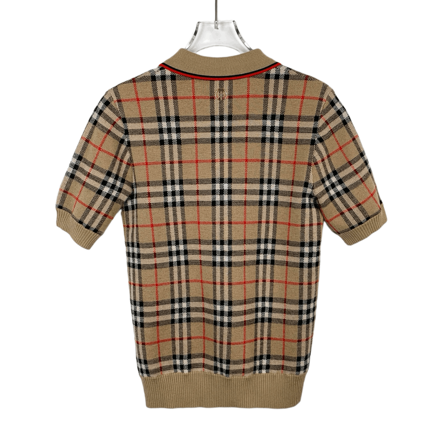Burberry Burberry brown checked wool knit top Size XS / US 0-2 / IT 36-38 - 2 Thumbnail