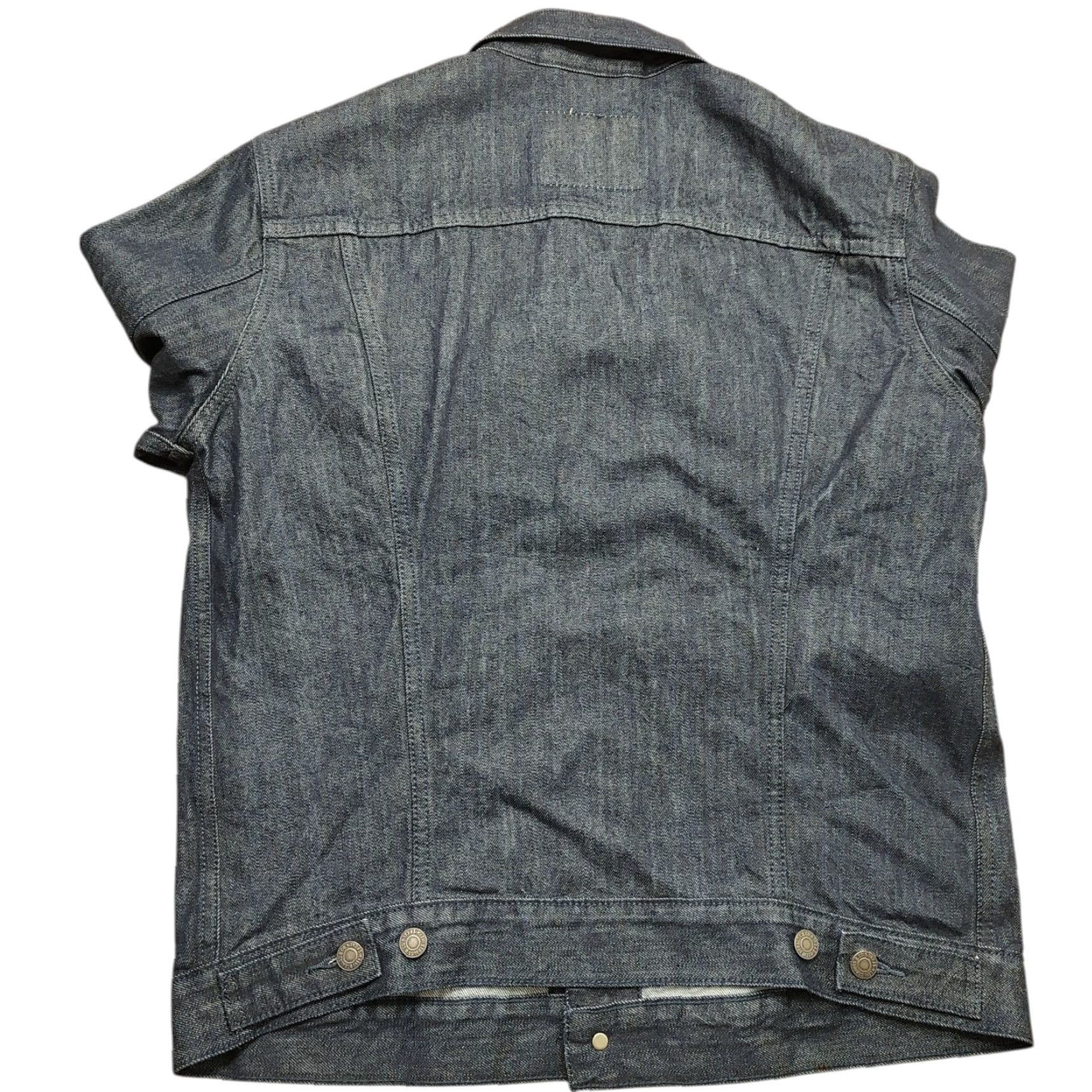 Levi's NWT Levi's Trucker Jacket Denim Jeans Dark Wash Button Chest 44 L Blue Mens Regular Size L jacket 90s Classic USA Vintage? Wait. Size US 33 - 3 Thumbnail