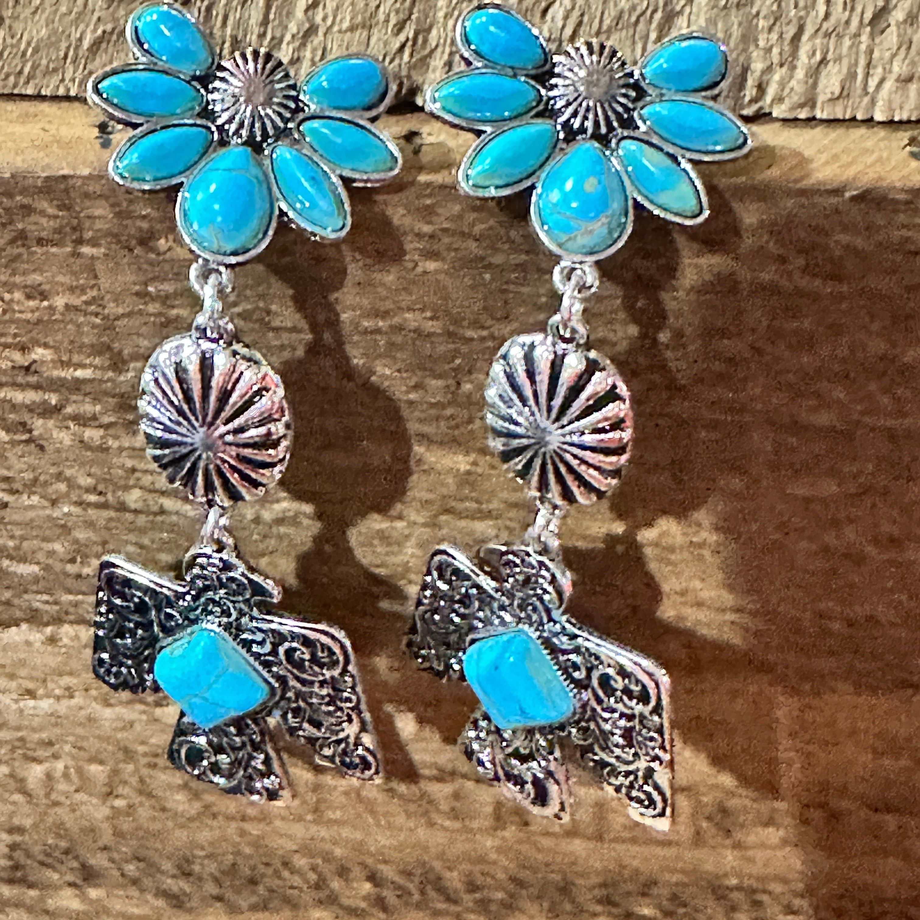 Other Navajo Thunderbirds & Turquoise: Enchanting Three Charm Dang Size ONE SIZE - 2 Thumbnail