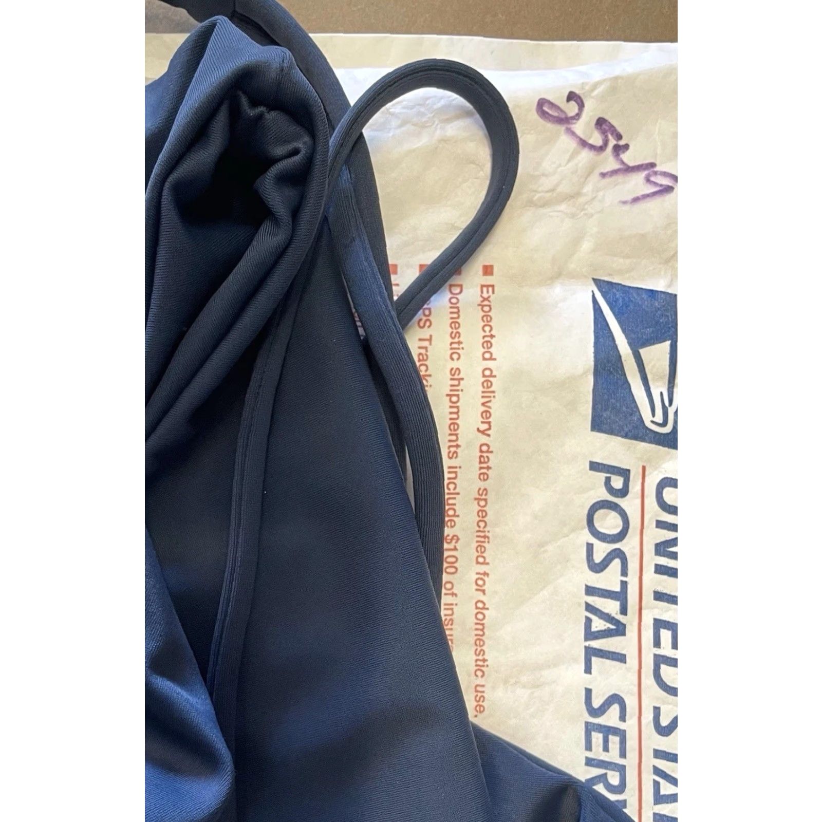 Vintage Micoh Deep Blue Women One Piece Swimsuit Crossover Back Straps Medium Size ONE SIZE - 8 Thumbnail