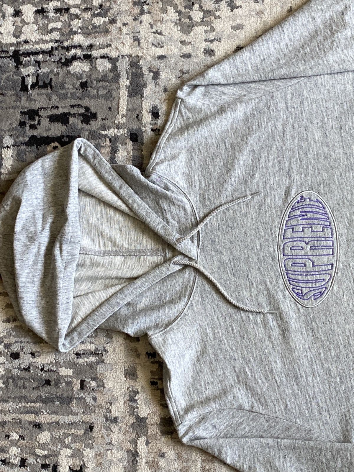 Supreme VNDS SUPREME WARP HOODED LONG SLEEVE TOP • GREY • XL • SS17 Size US XL / EU 56 / 4 - 7 Thumbnail