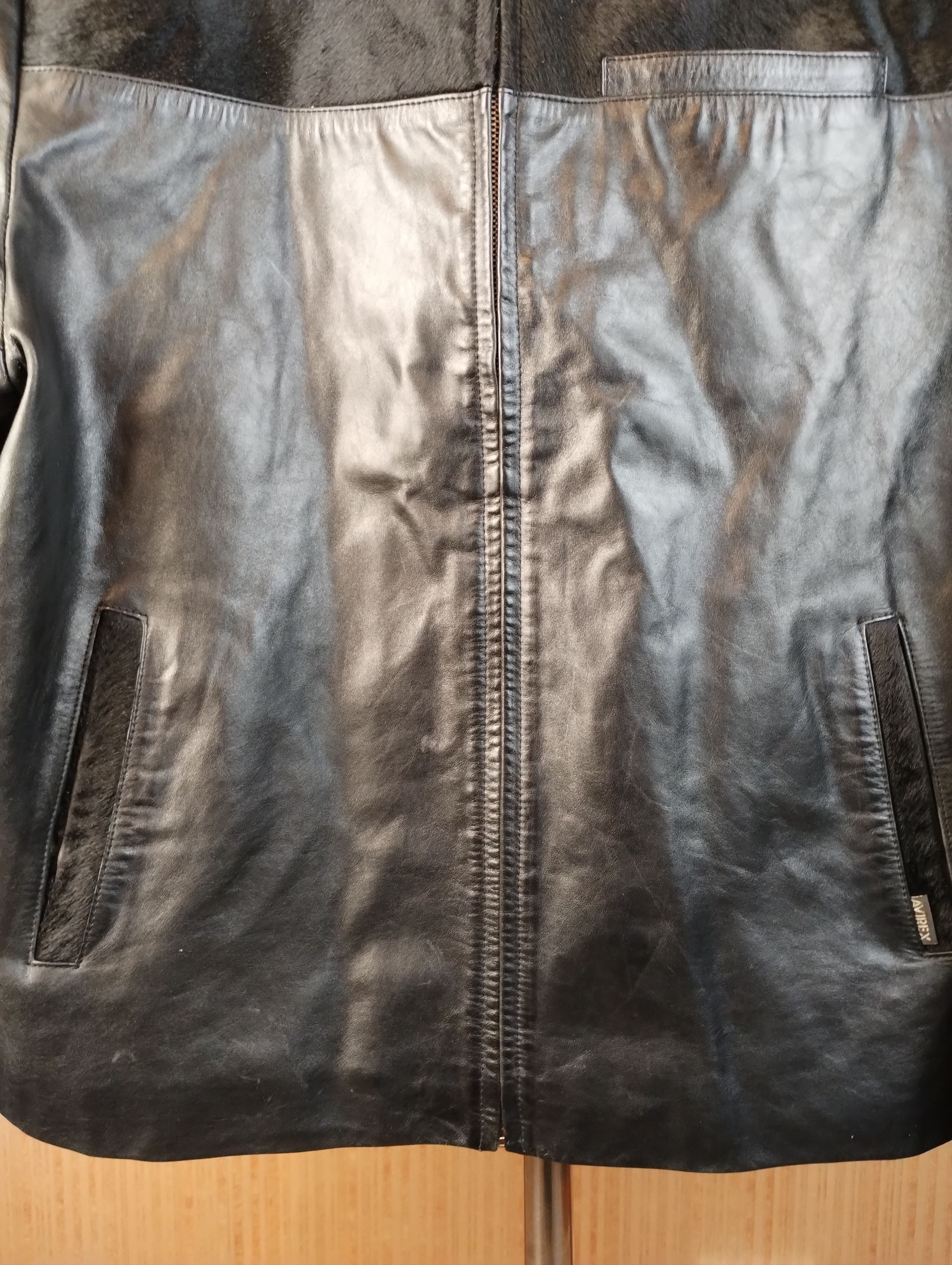 Avirex Avirex USA Men’s Black Leather Jacket Size XL Excellent Cond Size US XL / EU 56 / 4 - 4 Thumbnail