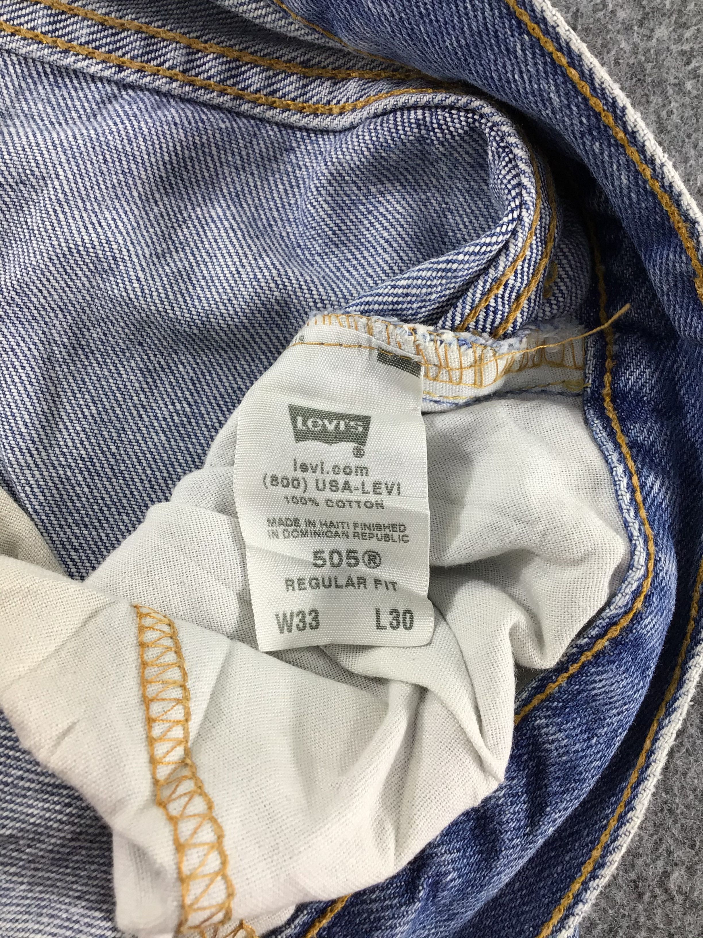 Levi's Vintage Levis 505 Jeans Dirty Stone Wash Denim -J521 Size US 32 / EU 48 - 9 Thumbnail