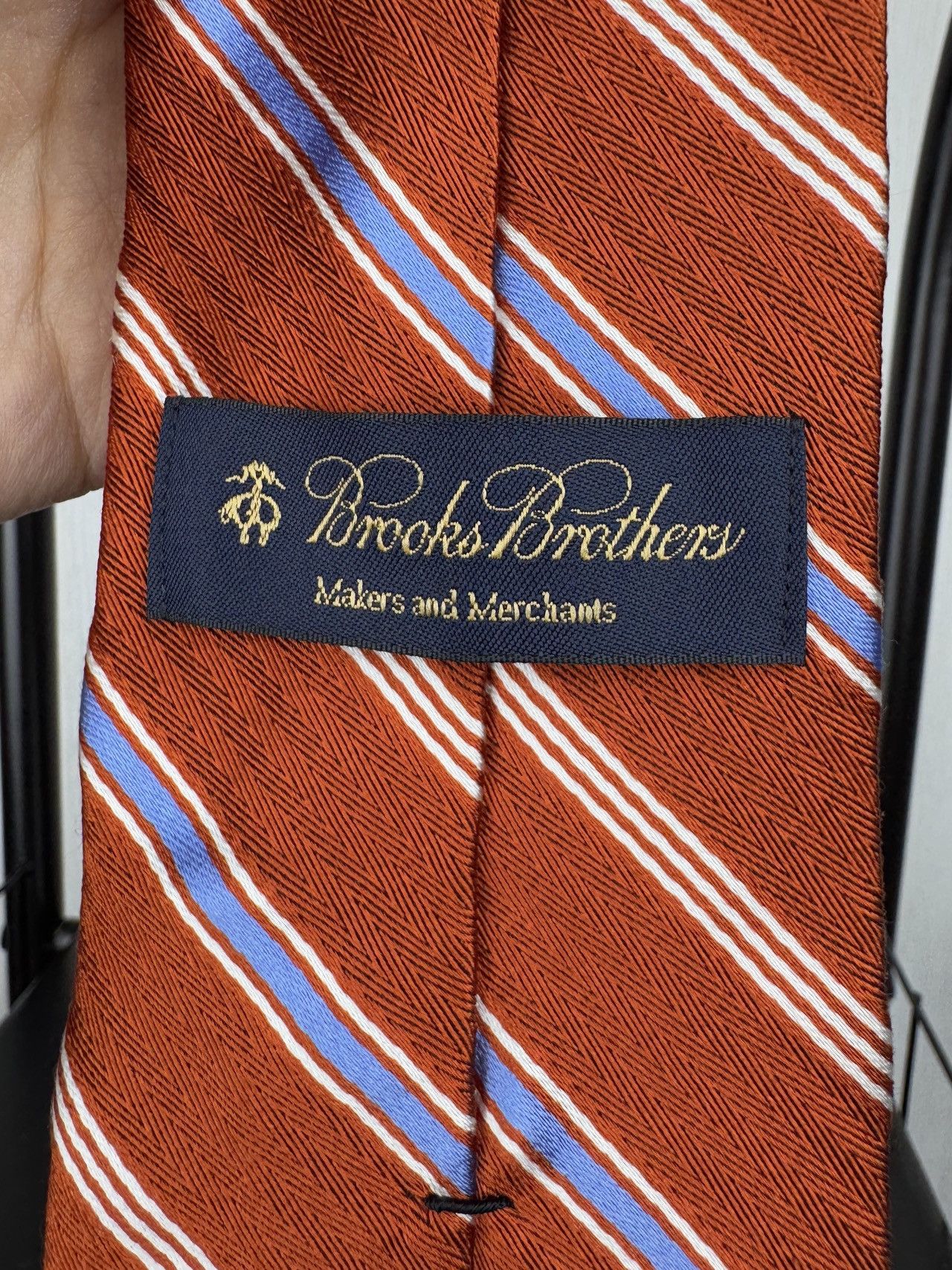 Brooks Brothers Brooks Brothers Makers Tie Red Repp Striped Preppy Woven USA Size ONE SIZE - 3 Thumbnail