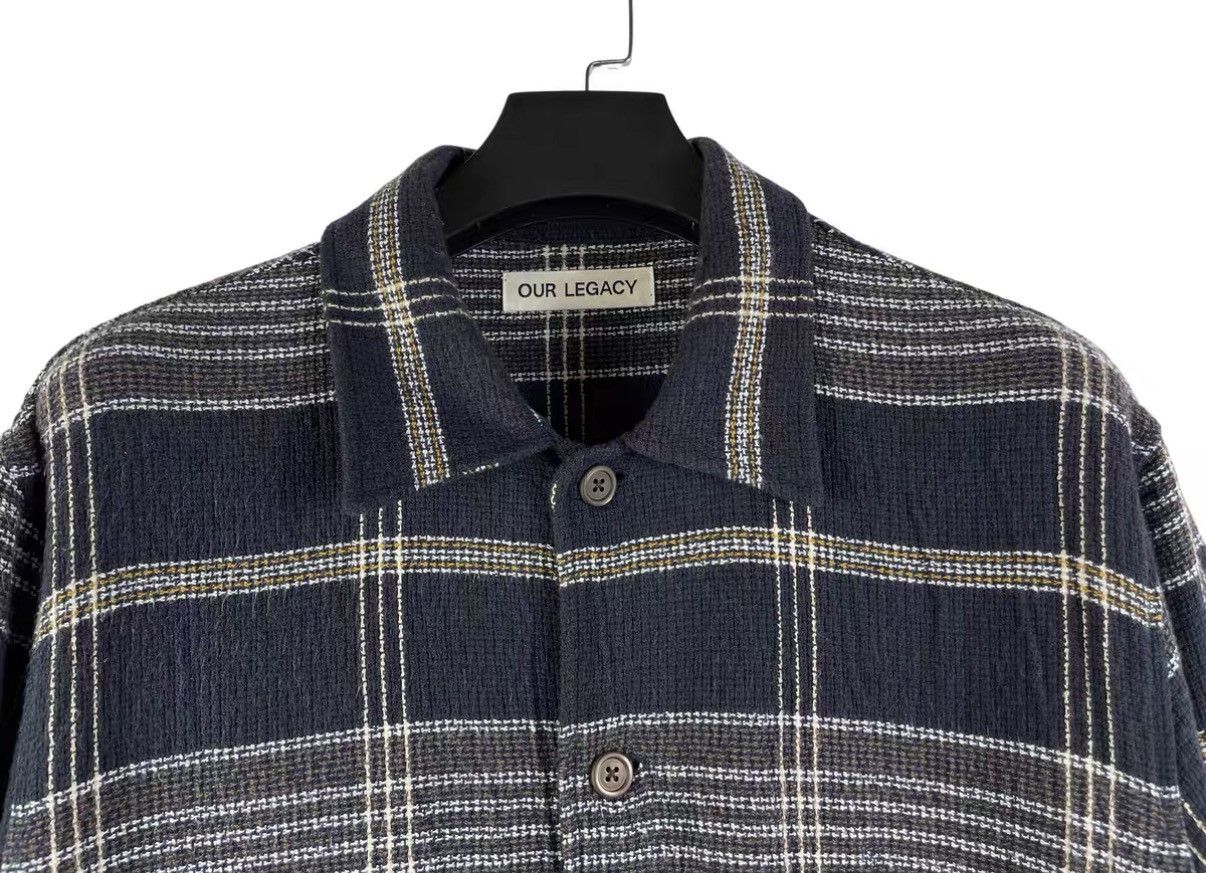 Our Legacy Our Legacy 22SS Plaid Knit Short Sleeve Shirt J31 Size US M / EU 48-50 / 2 - 3 Thumbnail