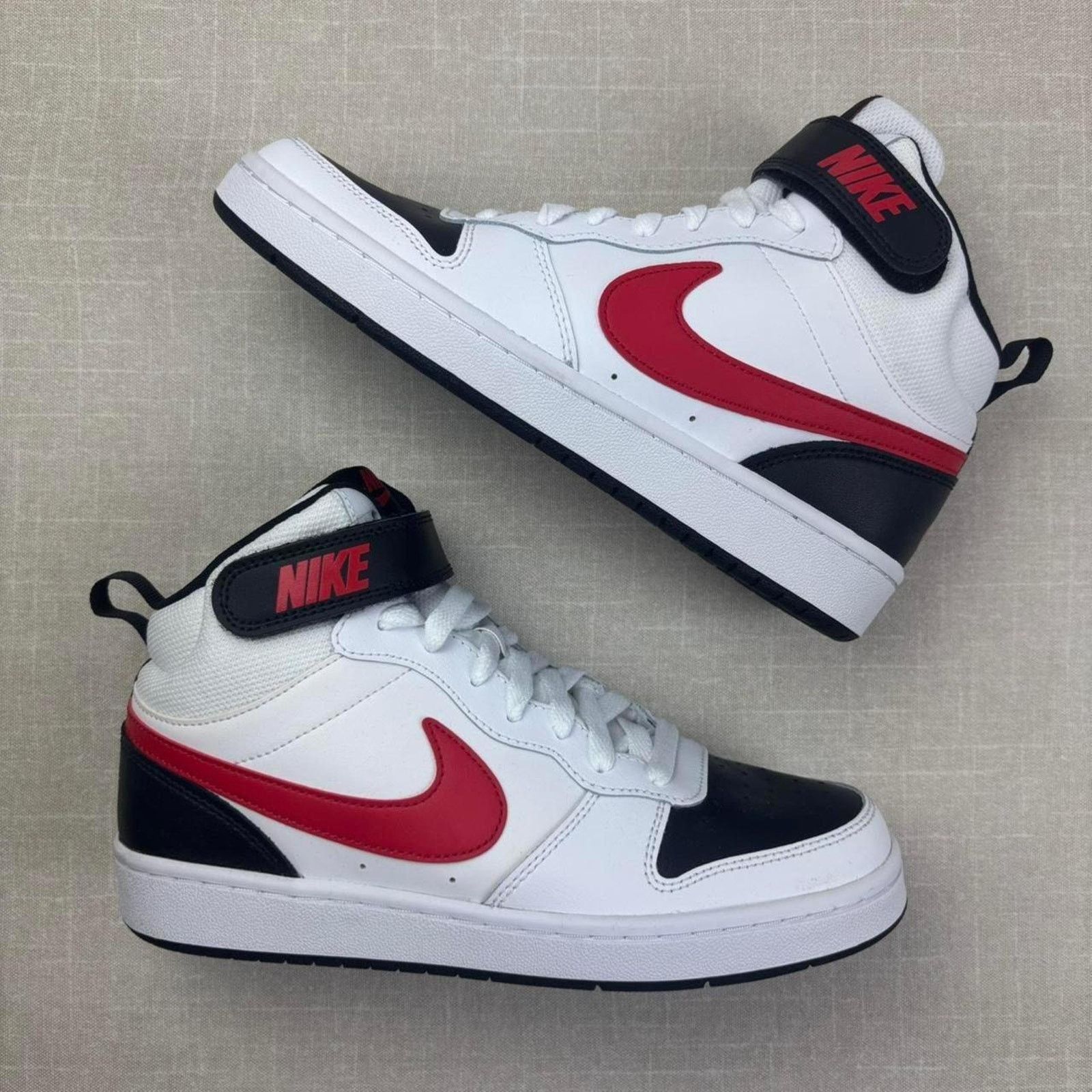 Nike 🌹 Nike Court Borough Mid 2 “White University Red” 7.5W Size US 7.5 / IT 37.5 - 2 Thumbnail