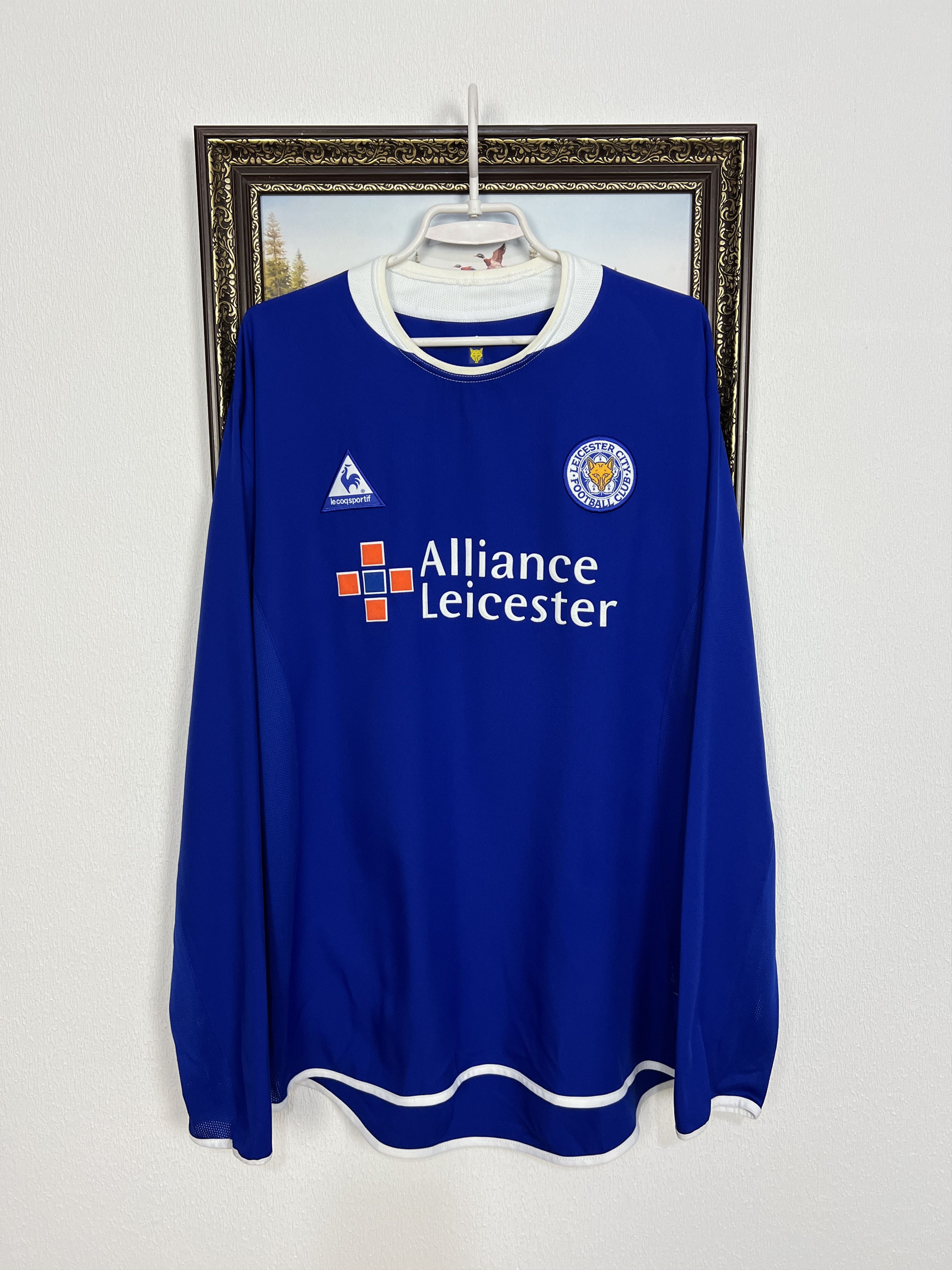 Le Coq Sportif Leicester City footbal shirt Soccer Long Sleeve Jersey Size US XXL / EU 58 / 5 - 1 Thumbnail