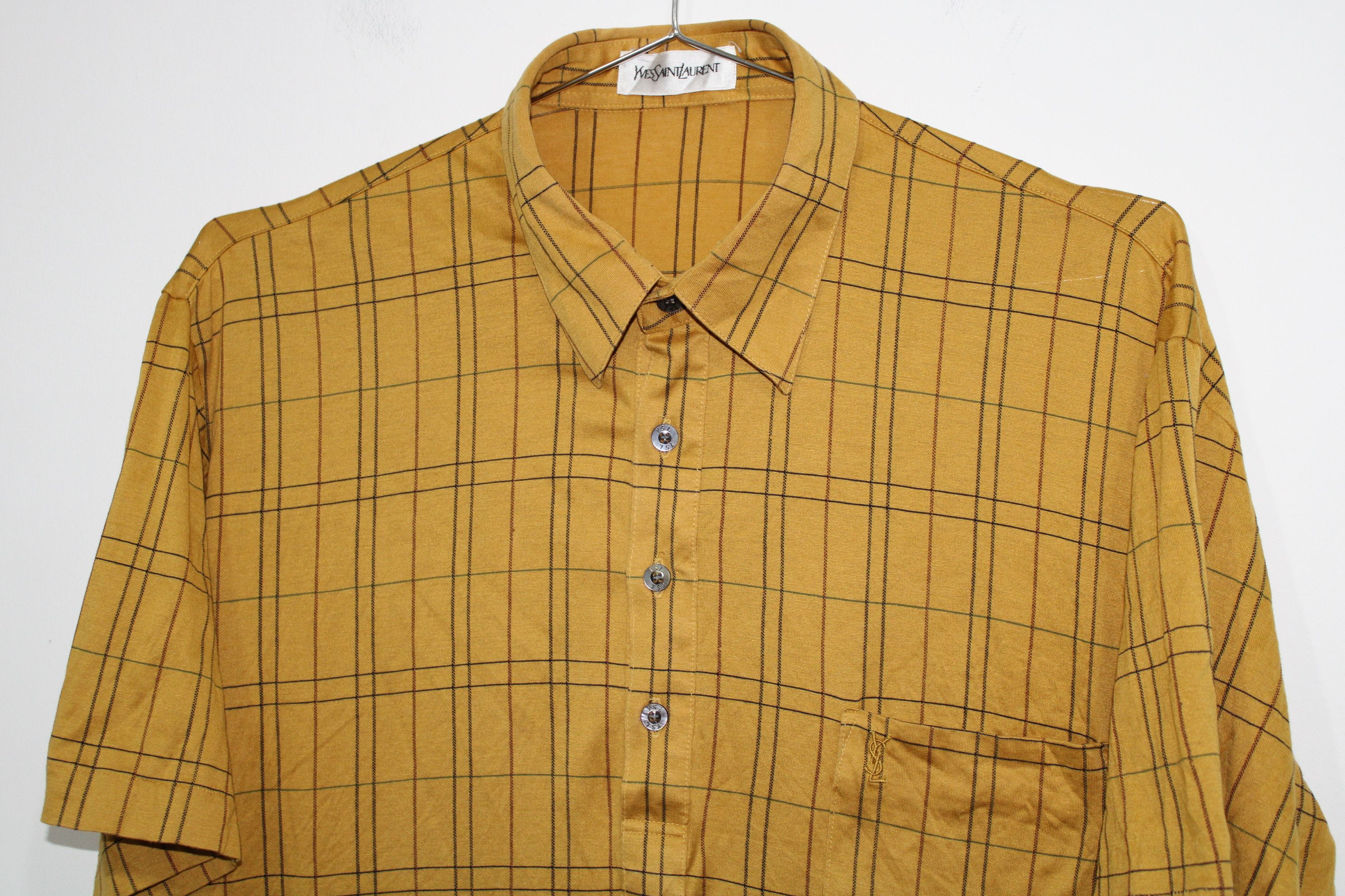 Yves Saint Laurent Vintage 80s Yves Saint Laurent Polo Tee Size US L / EU 52-54 / 3 - 2 Thumbnail