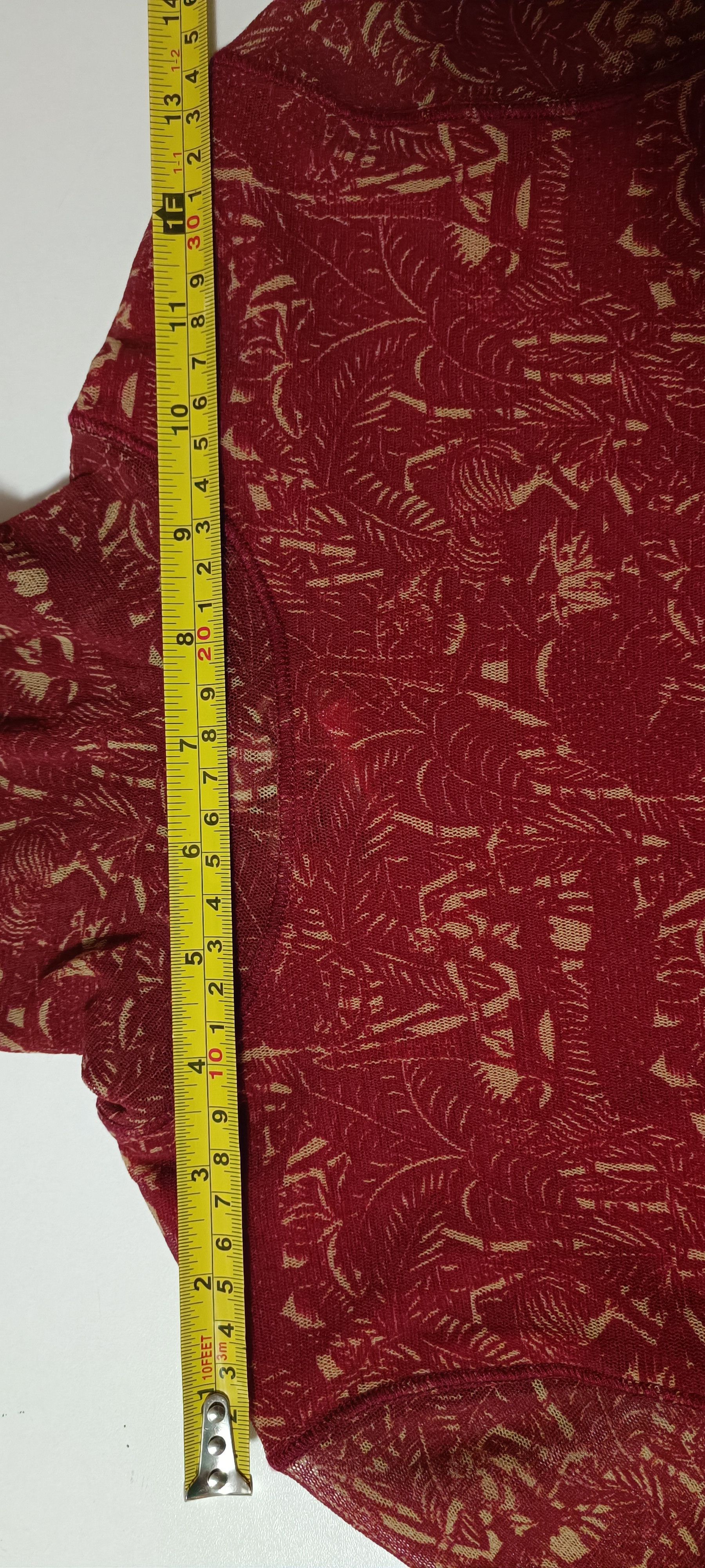 Jean Paul Gaultier Maroon maxi dress with figures in cream tones. Size M / US 6-8 / IT 42-44 - 23 Thumbnail