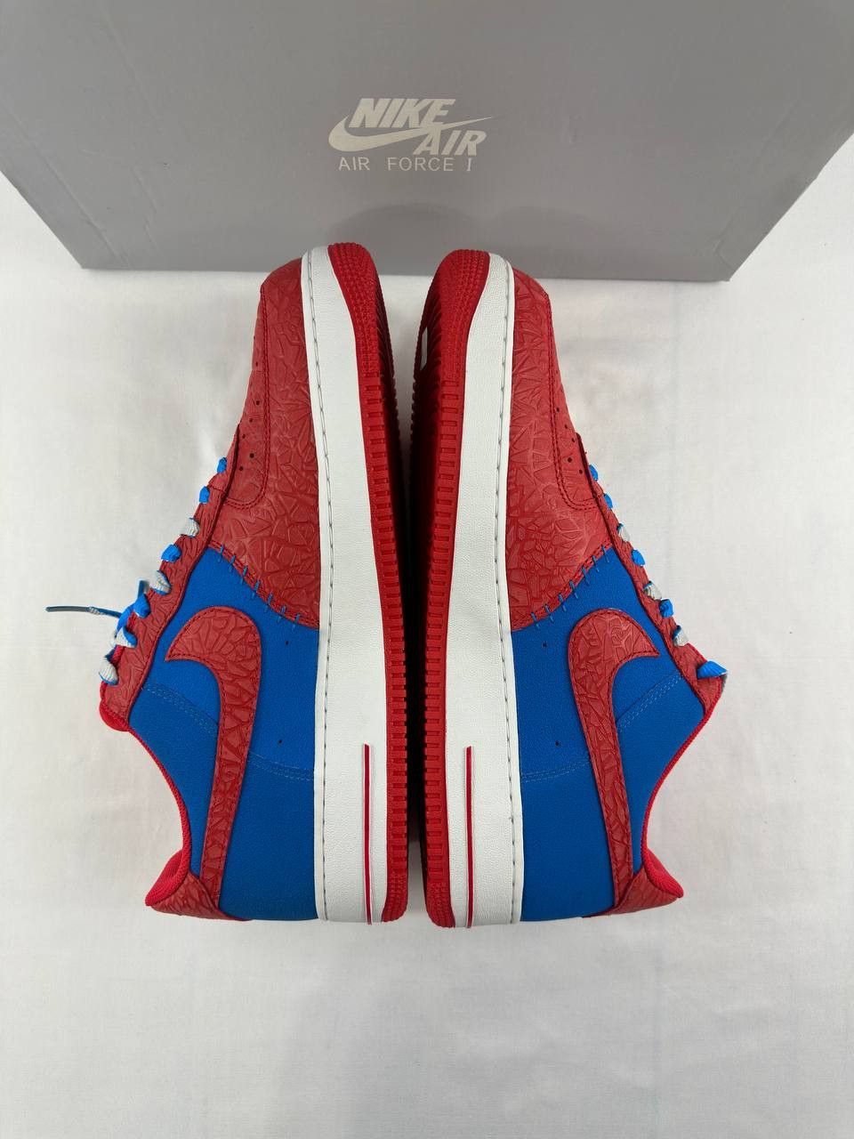Nike Nike Air Force 1 'Photo Blue Hyper Red' 2013 488298-412 Size US 13 / EU 46 - 6 Thumbnail