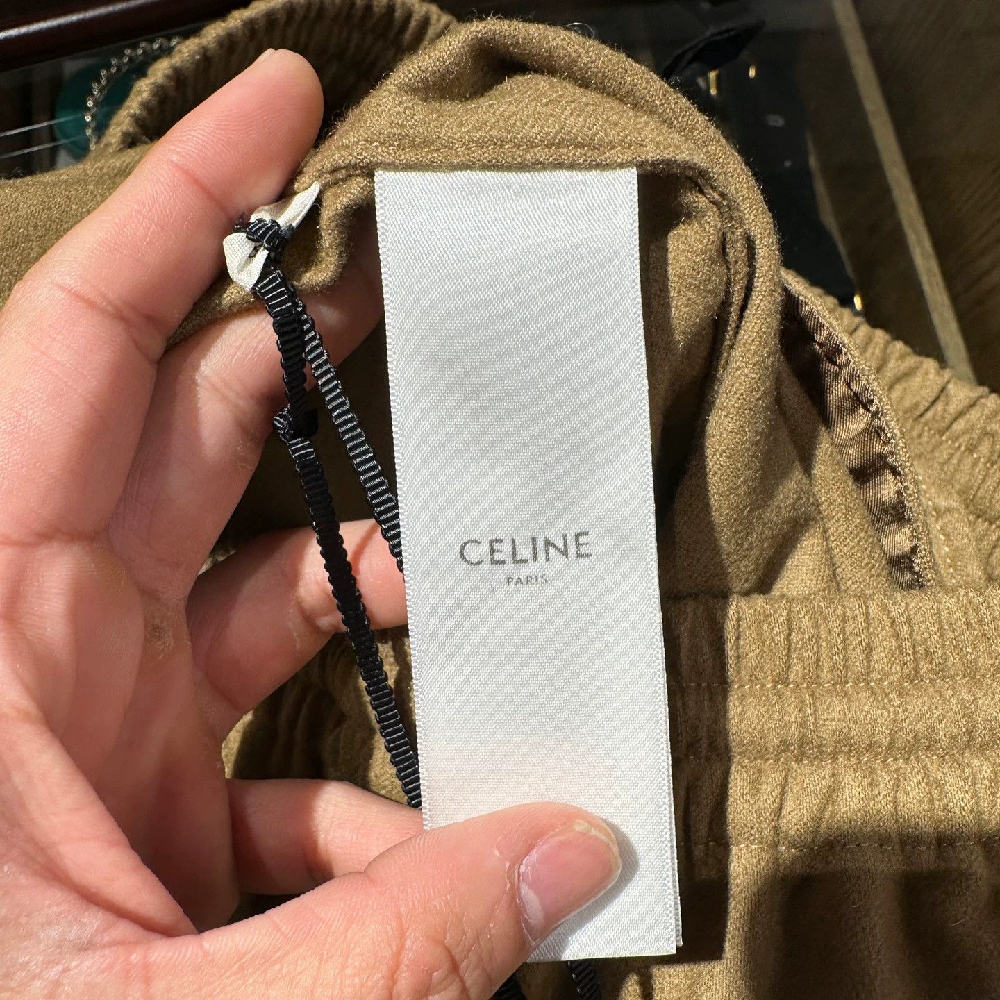Celine Celine cashmere drawstring elastic waist pants feb318 36 Size 26" / US 2 / IT 38 - 4 Thumbnail