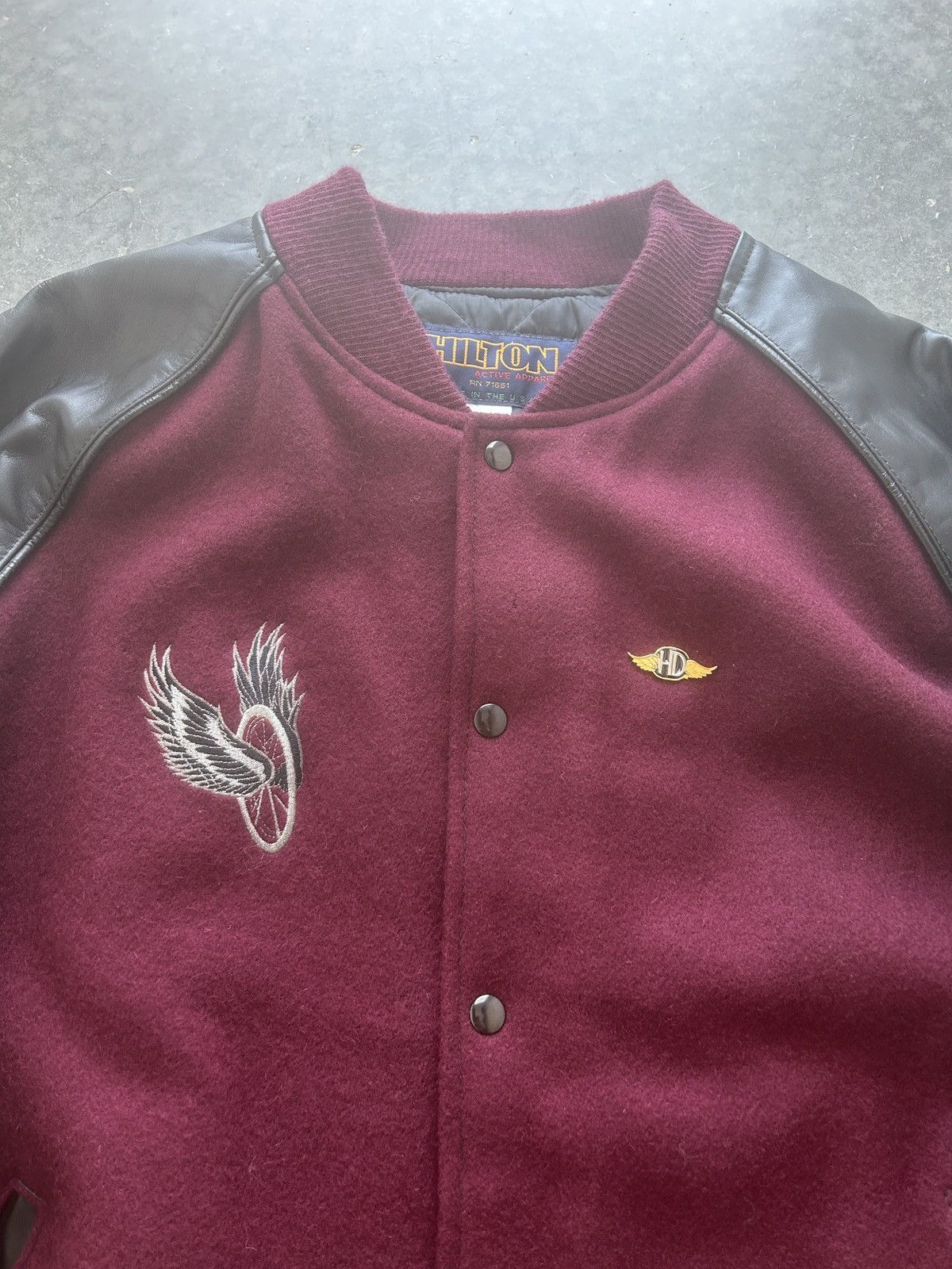 Harley Davidson × Vintage Vintage 90s Harley Davidson Varsity Jacket Size US XXL / EU 58 / 5 - 6 Thumbnail