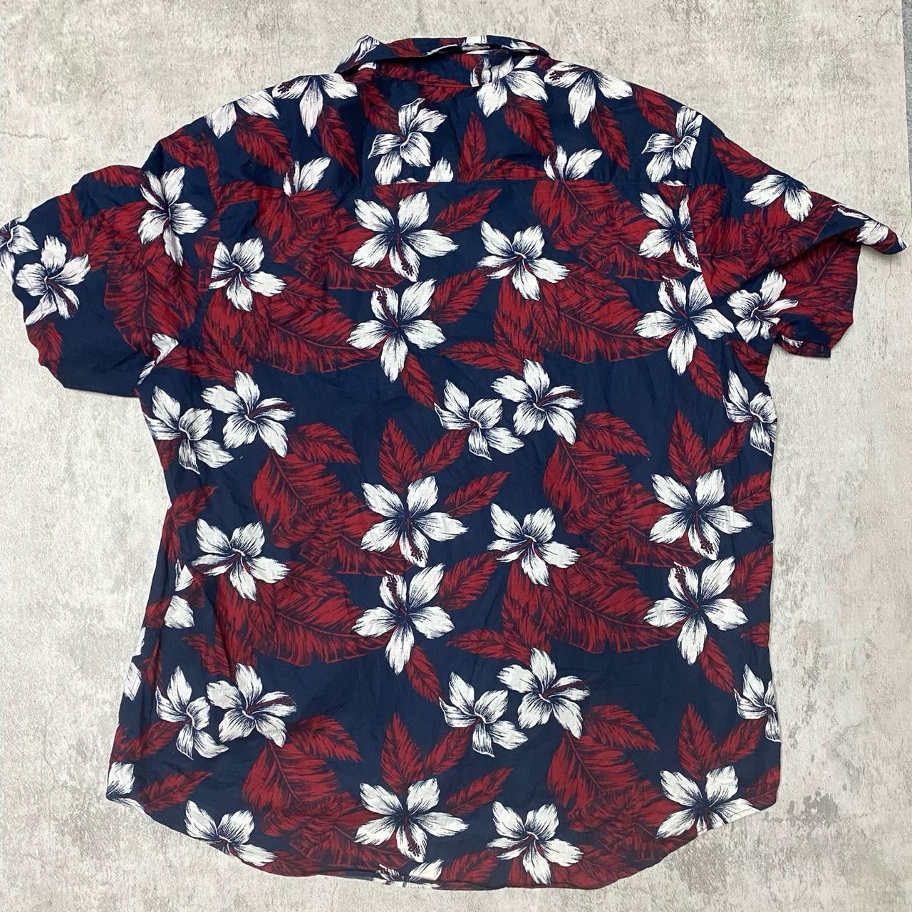 Other Navy and red floral button-up shirt #floralshirt Size US XXL / EU 58 / 5 - 4 Thumbnail