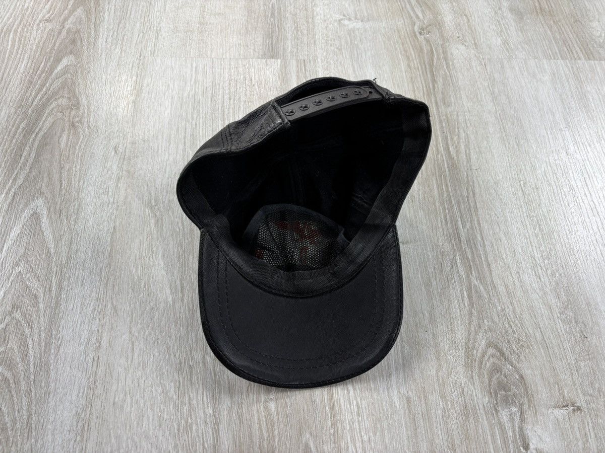 Vintage Mens leather cap Harley Davidson Size ONE SIZE - 9 Thumbnail
