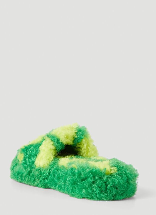 Bottega Veneta o1y0725 Slippers in Green/Yellow Size US 6 / IT 36 - 4 Thumbnail