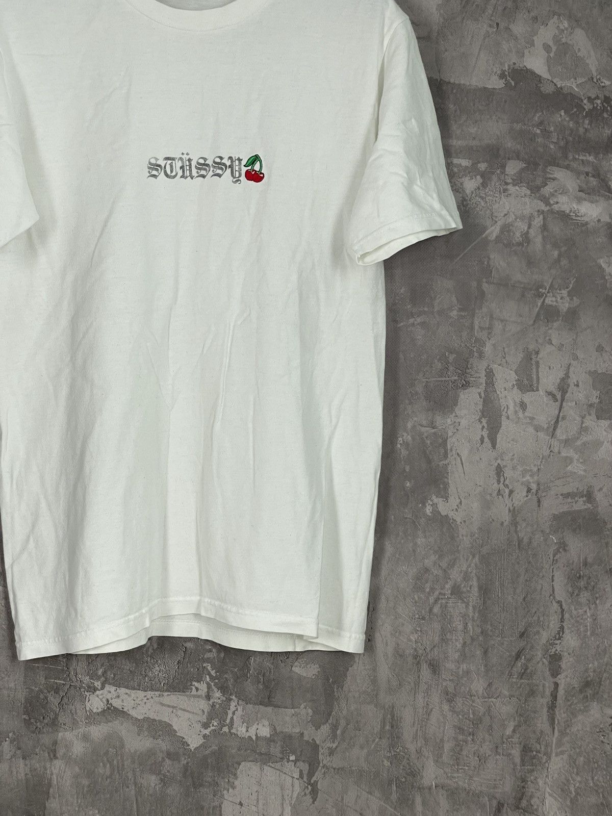 Stussy × Vintage Basic Stussy Logo Cherry Y2K T-Shirt Size US S / EU 44-46 / 1 - 6 Thumbnail