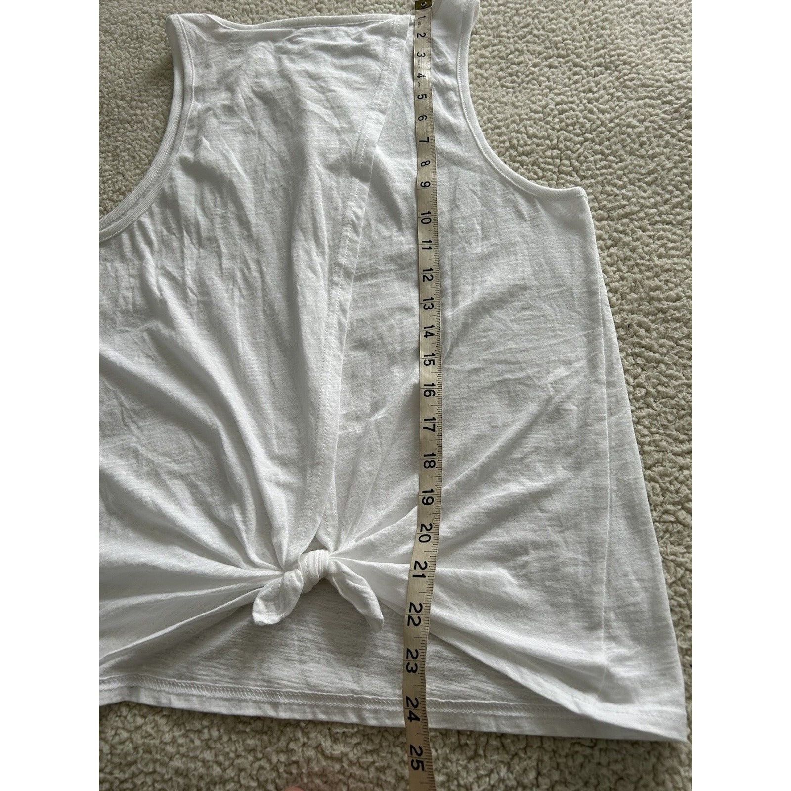J.Crew J.CREW Vintage Cotton Knot Back Tank Top White Size M Size M / US 6-8 / IT 42-44 - 10 Thumbnail