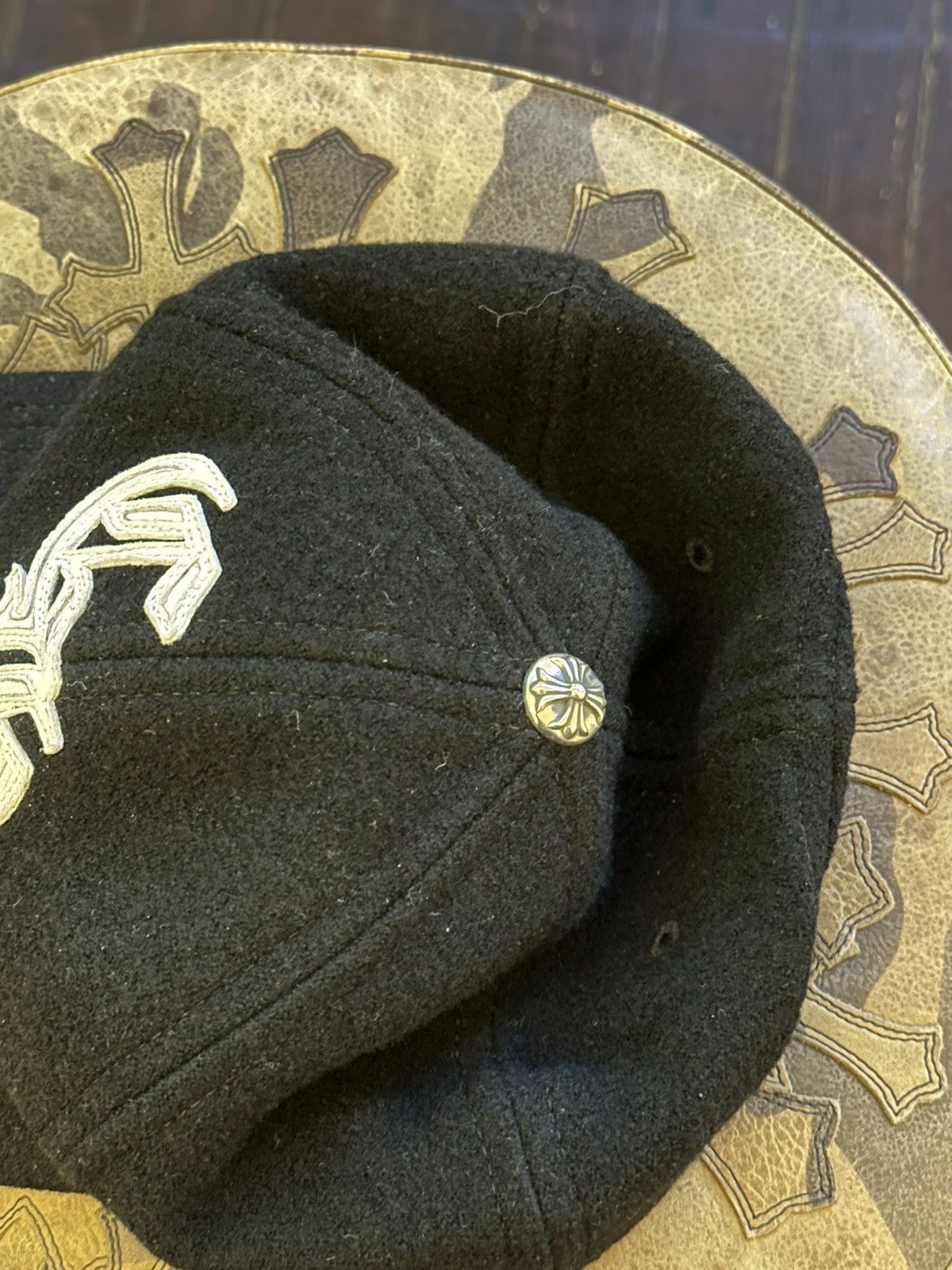 Chrome Hearts CHROME HEARTS WOOL BASEBALL HAT OS Size ONE SIZE - 3 Thumbnail