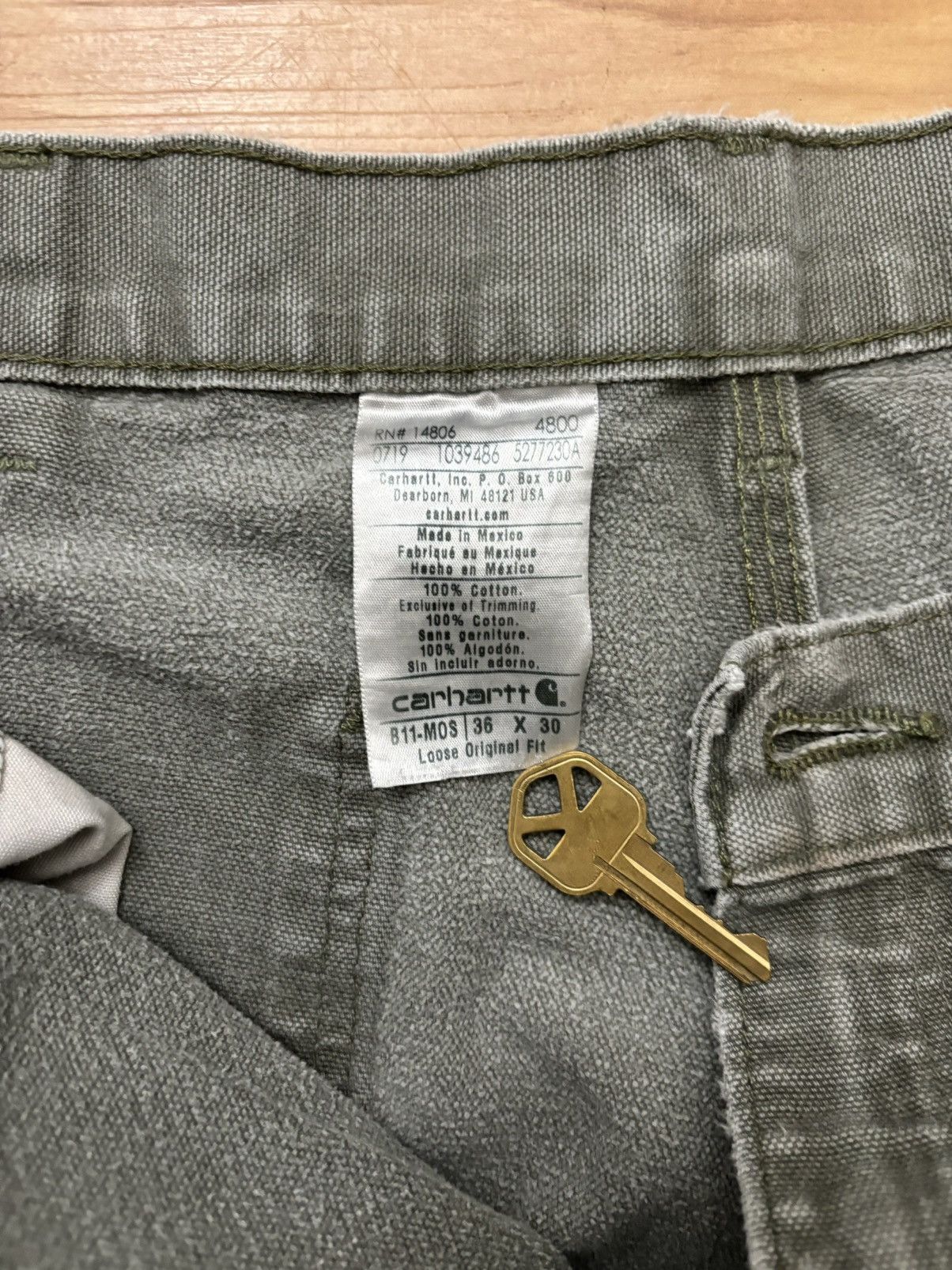 Carhartt 🌲Carhartt Original-Fit Workwear Pants (36x30) Size US 36 / EU 52 - 5 Thumbnail