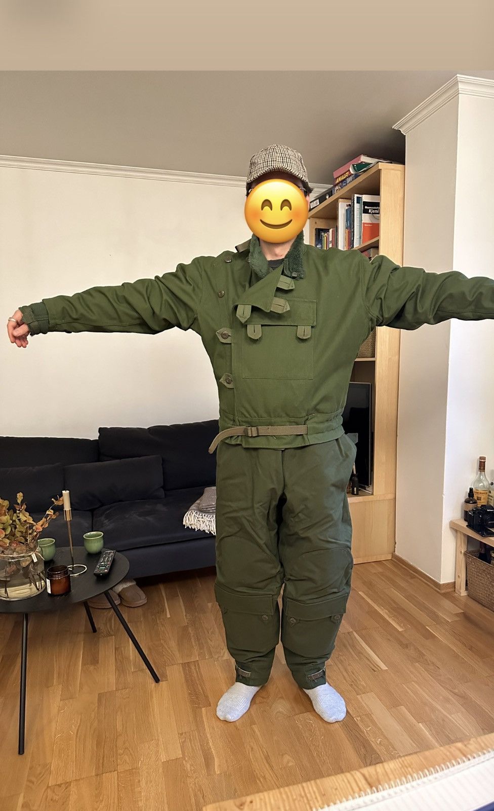 Vintage Swedish Army Motorcycle Jacket 1961 Size US L / EU 52-54 / 3 - 17 Thumbnail