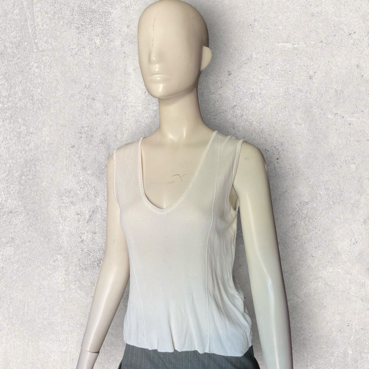 Gucci 1997 Rayon Ribbed Blouse By Tom Ford Size M / US 6-8 / IT 42-44 - 3 Thumbnail