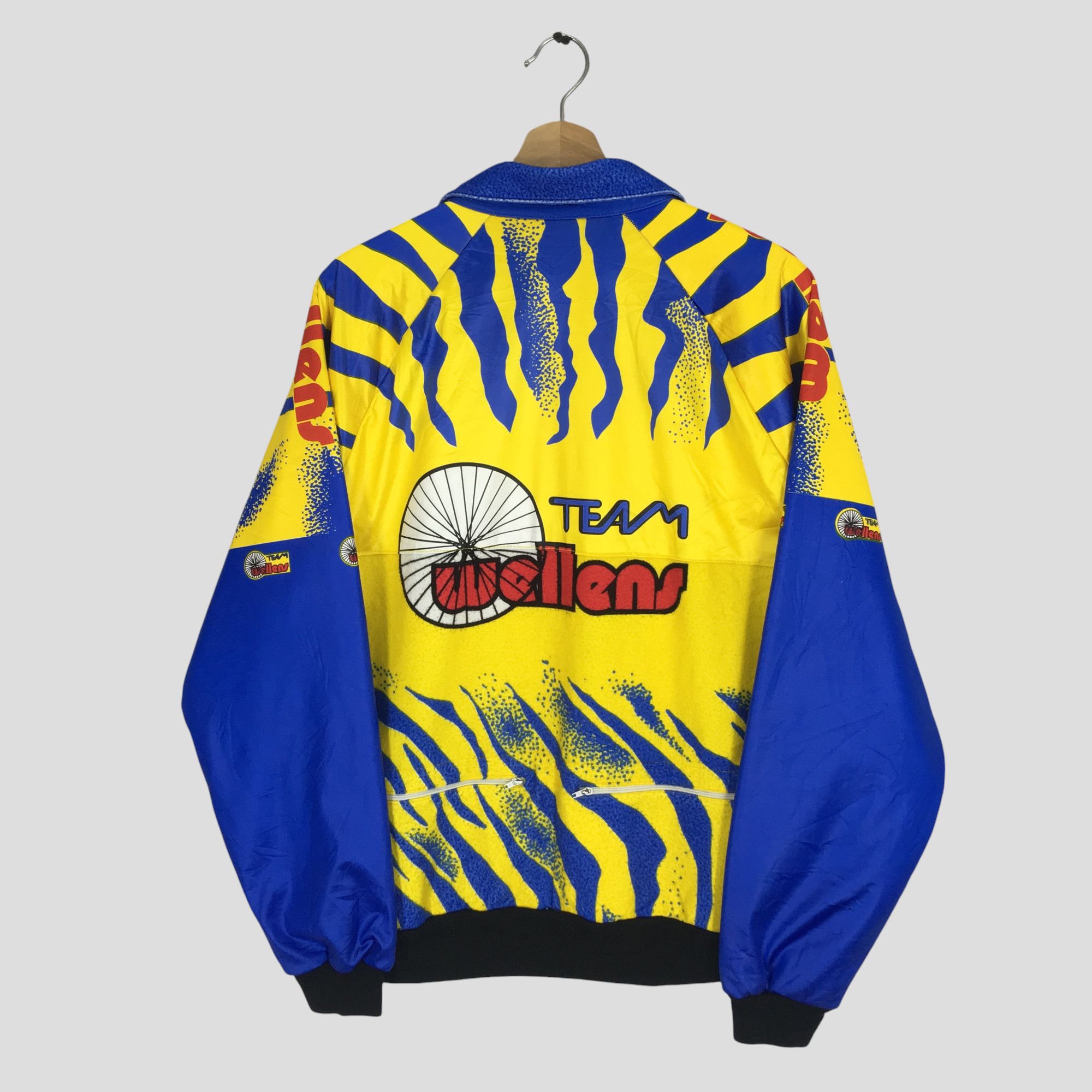 Sports Specialties Vintage 90's Team Wellens Cycling Sport Bomber Jacket Size US M / EU 48-50 / 2 - 3 Thumbnail