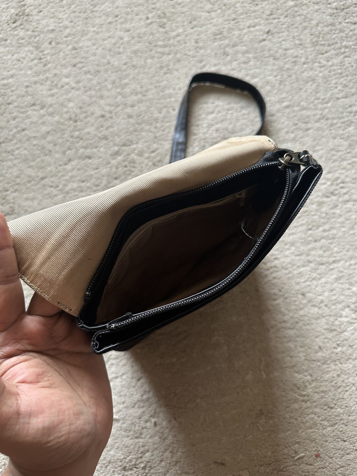 Comme des Garcons Homme Plus 1990s L’ALTOPIANO Nylon mix Leather Sling Bag/Crossbody Bag Size ONE SIZE - 10 Thumbnail