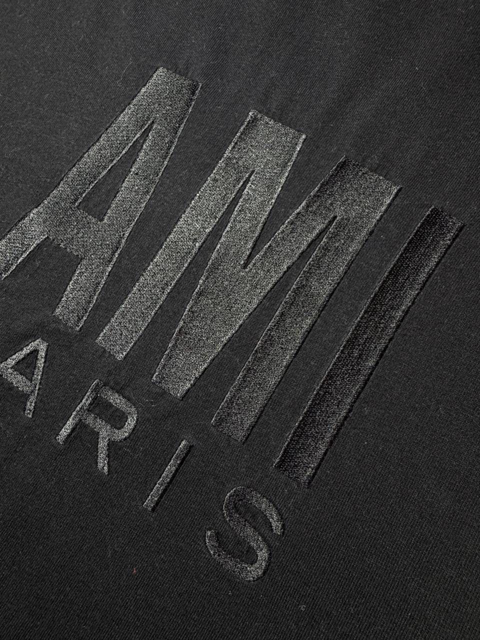 AMI AMI Paris Black Rare T-shirt Embroidered Logo Streetwear Size US S / EU 44-46 / 1 - 7 Thumbnail