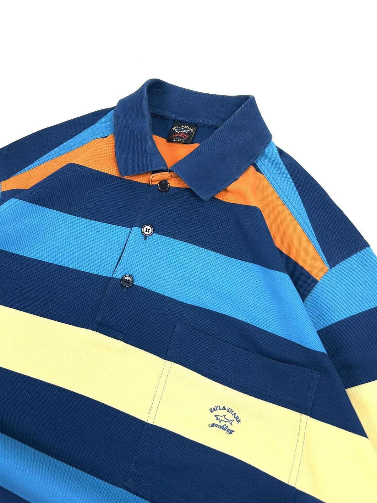 Paul & Shark Paul Shark Multicolor Striped Polo Shirt Size L Old Money Size US L / EU 52-54 / 3 - 5 Thumbnail