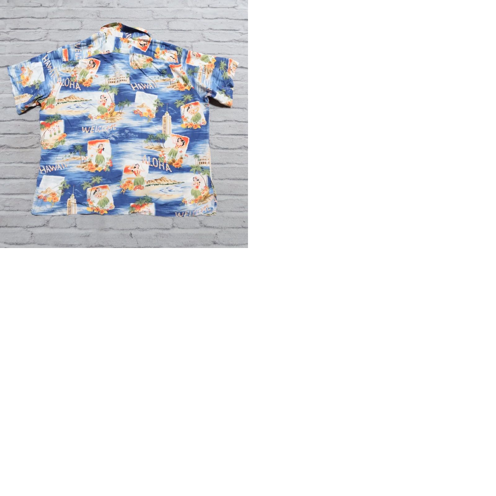 Polo Ralph Lauren Vintage Polo Ralph Lauren Shirt 2XL Blue Short Sleeve Hawaiian All Over Print Men Brand Shirt Size US XXL / EU 58 / 5 - 9 Thumbnail