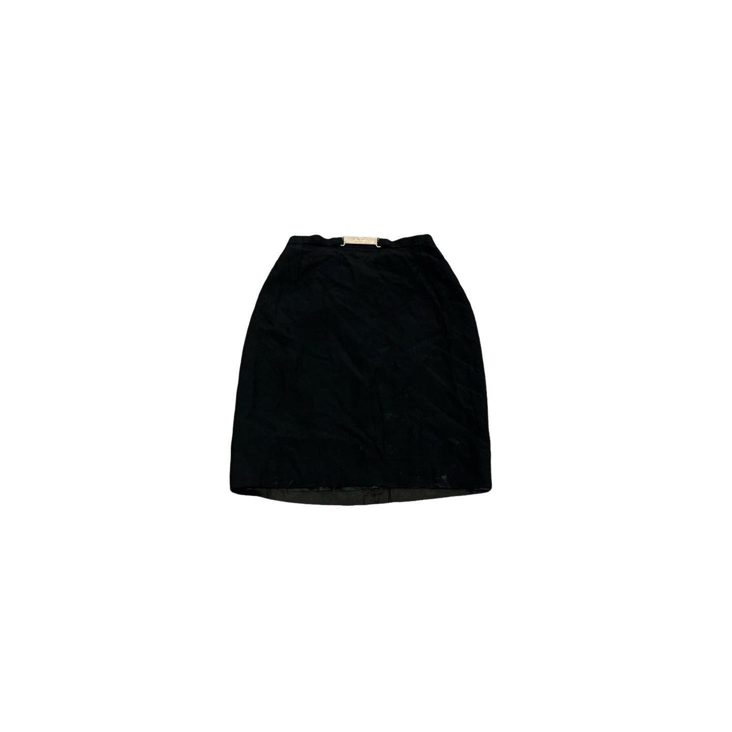 Celine Celine Metal Logo Plate Mini Skirt FR 36 Size 26" / US 2 / IT 38 - 1 Thumbnail