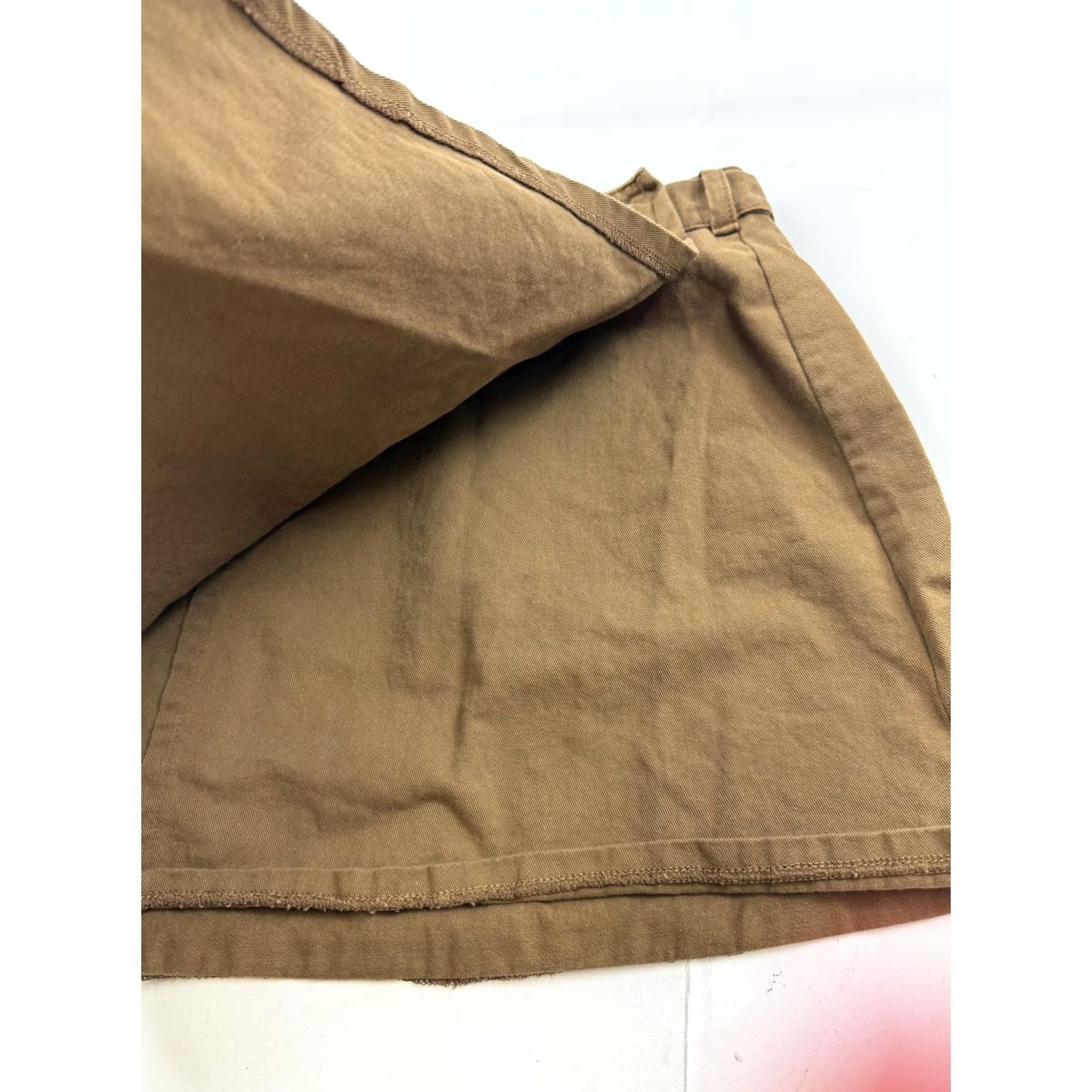Vintage Things I Like Things I Love Skirt Small Brown Wrap Twill Mini Tie Waist Womens Size 28" / US 6 / IT 42 - 3 Thumbnail