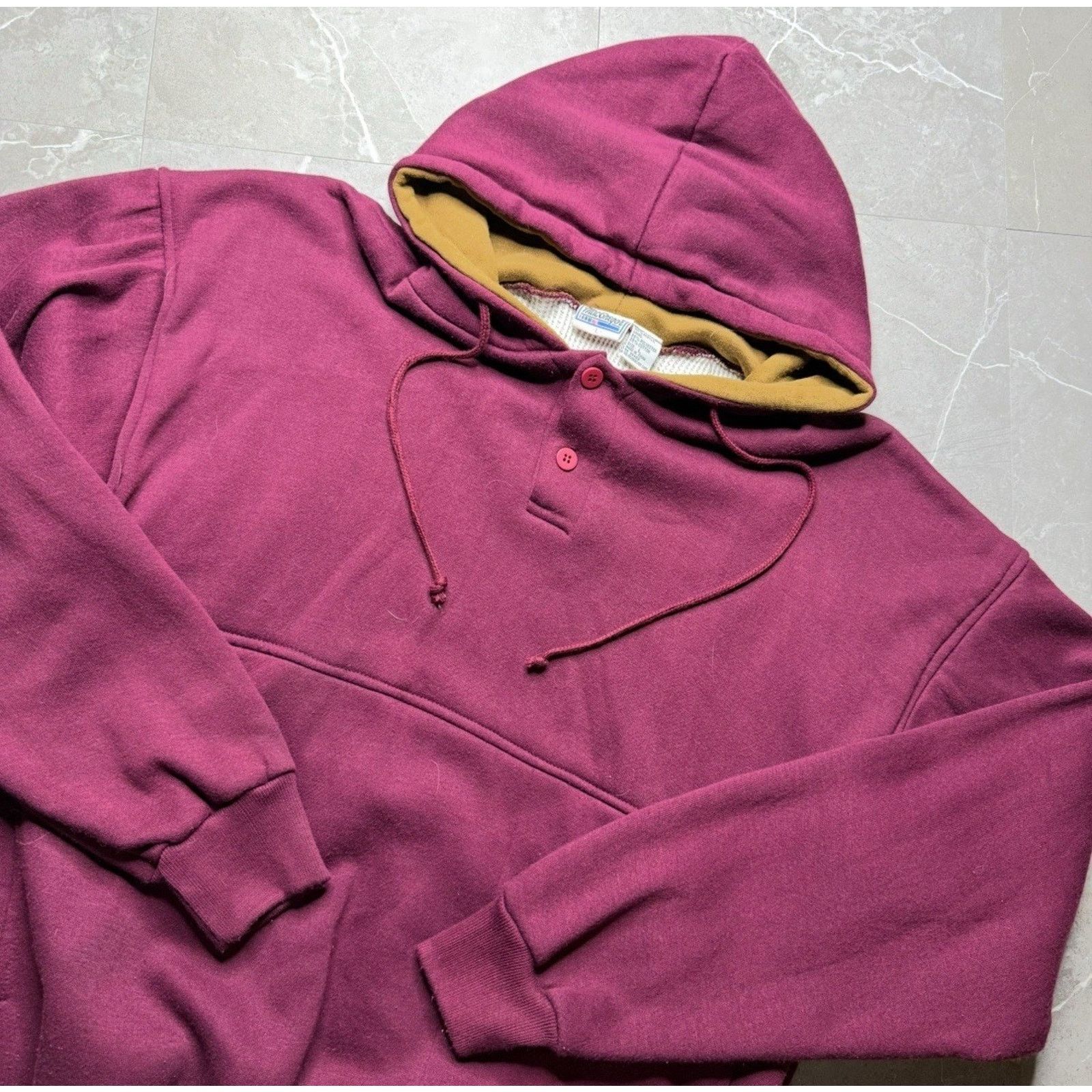 MacGregor Vintage Thermal Lined Henley Button Hoodie MacGregor 2XL Size US L / EU 52-54 / 3 - 1 Thumbnail
